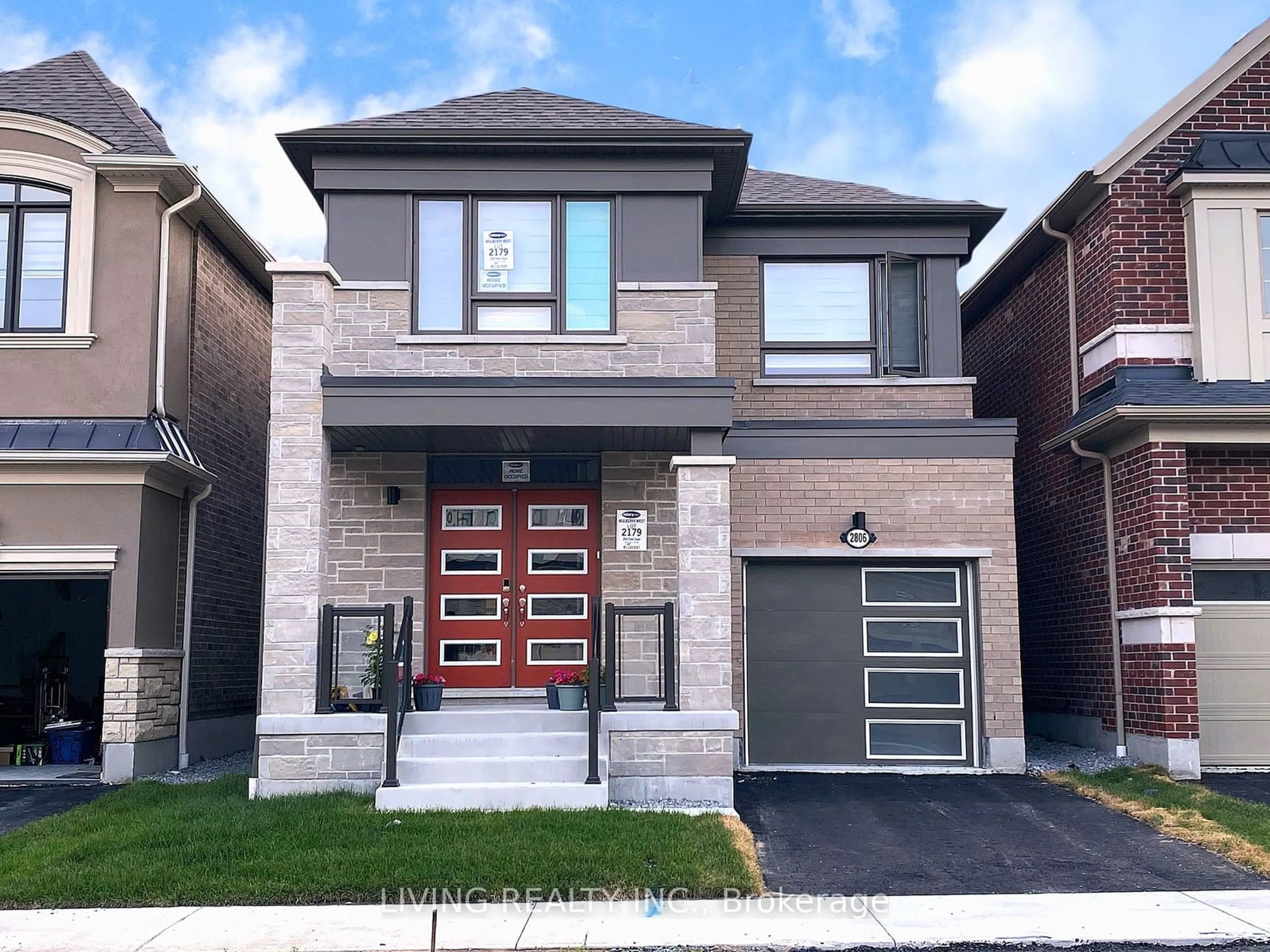 Home with brick exterior material for 2806 Foxden Sq, Pickering Ontario L1X 0N9