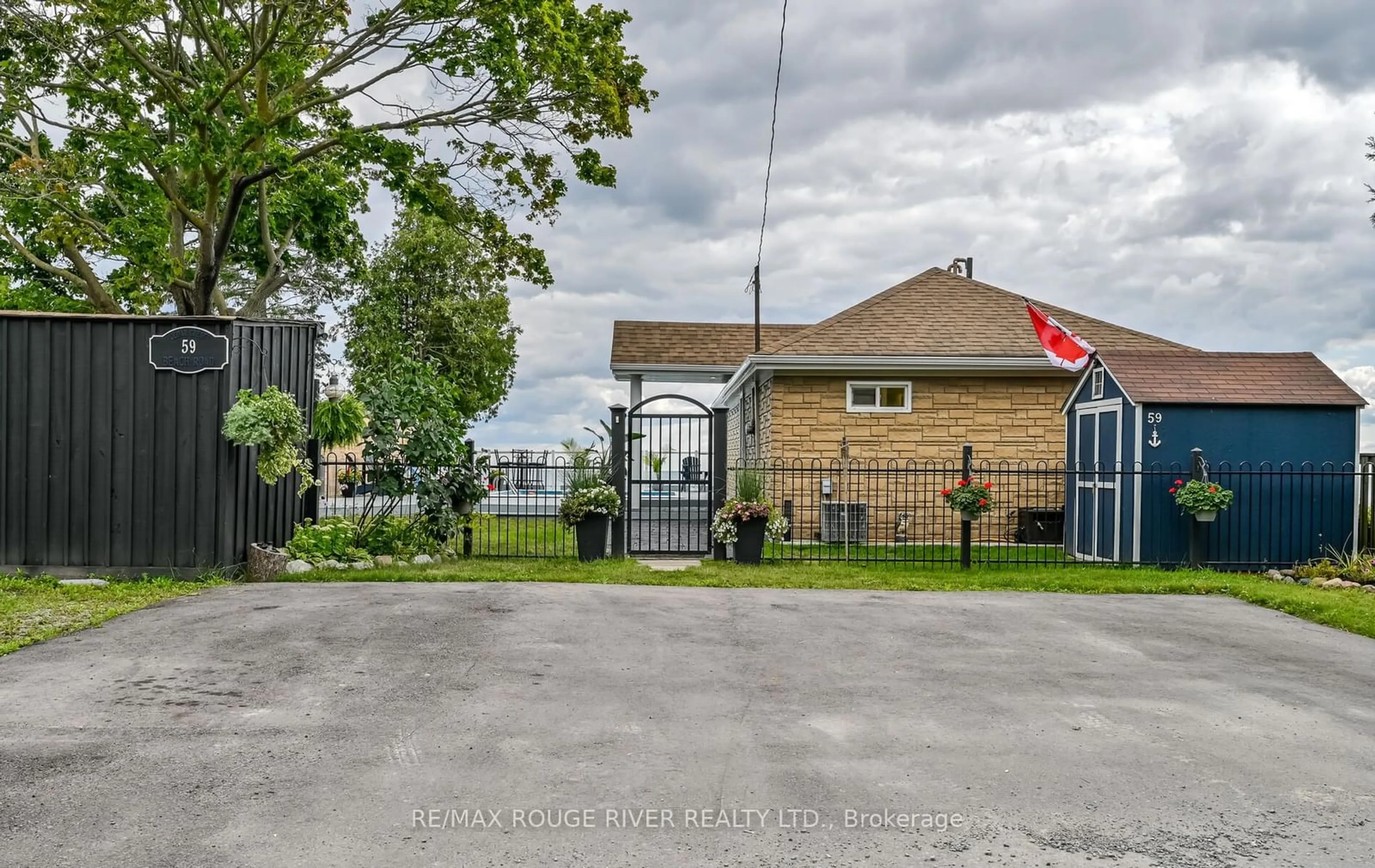 A pic from exterior of the house or condo for 59 Cedar Crest Beach Rd, Clarington Ontario L1C 3K3