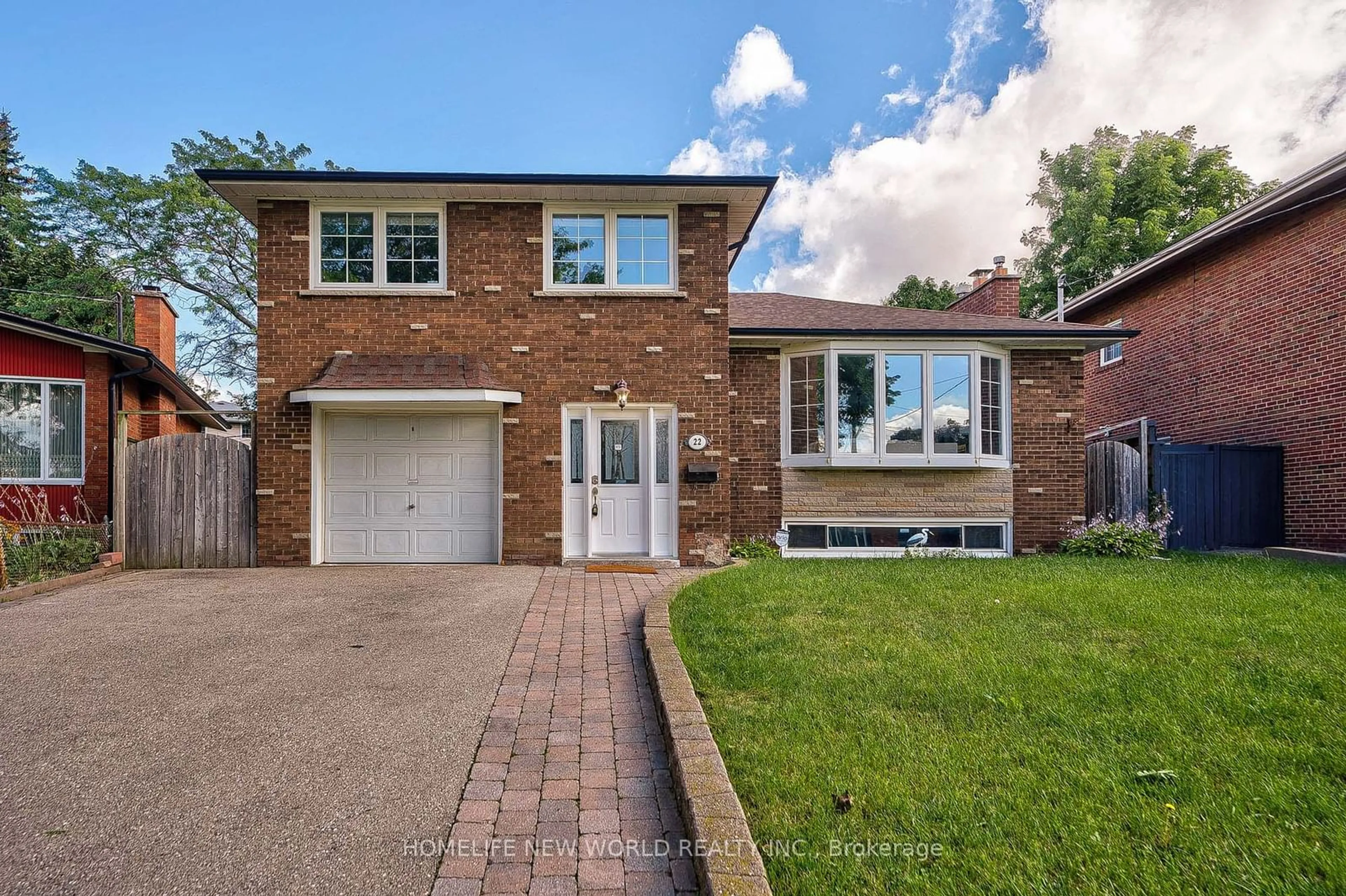 Frontside or backside of a home for 22 Jarwick Dr, Toronto Ontario M1H 2H2