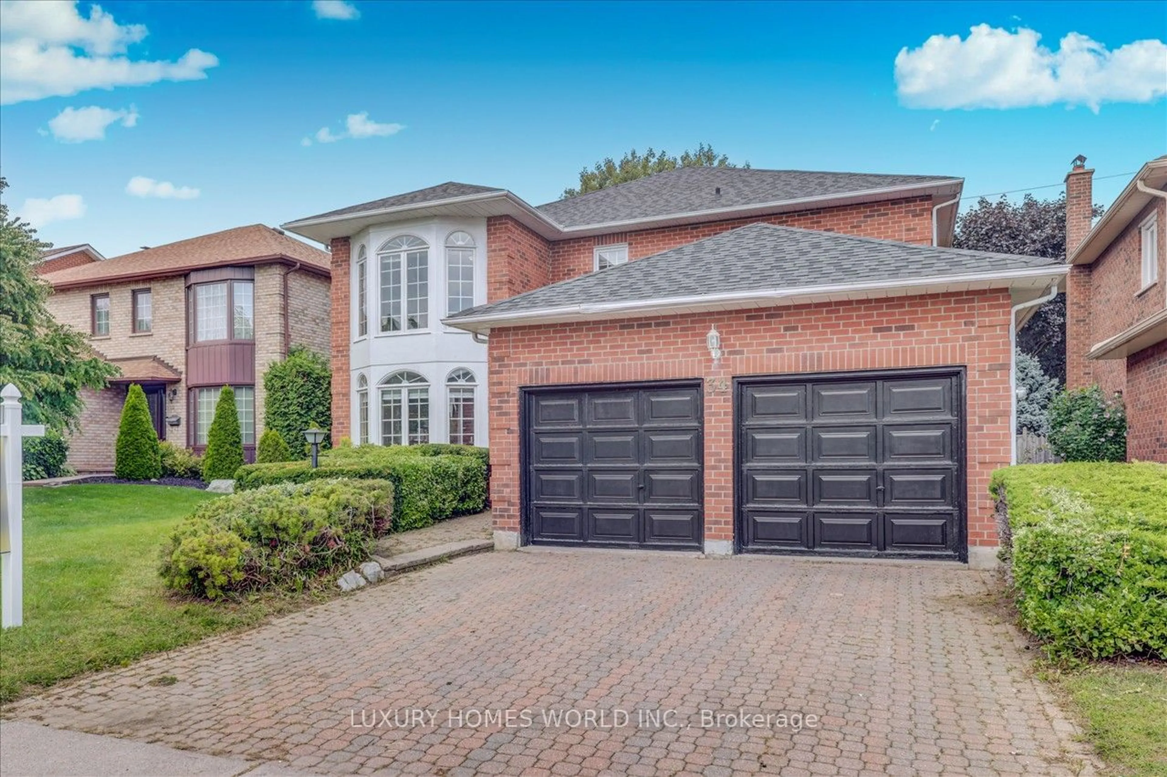 Home with brick exterior material for 34 Henderson Dr, Whitby Ontario L1N 7Y6