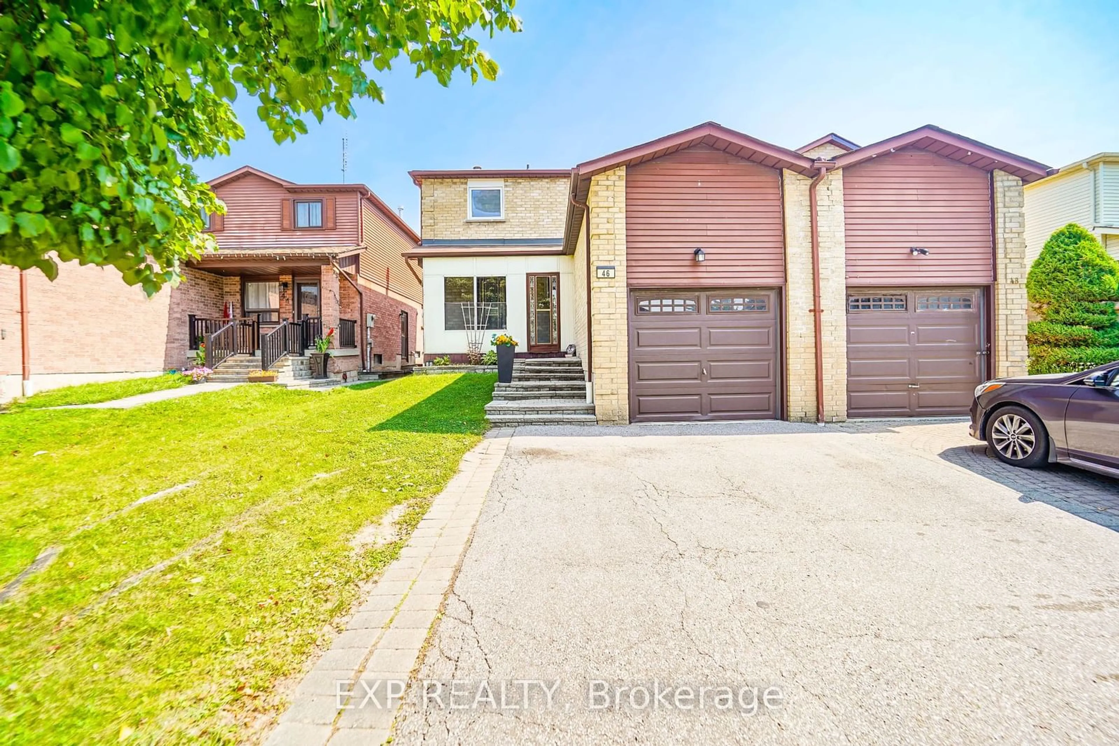 Frontside or backside of a home, the street view for 46 Chalmers Cres, Ajax Ontario L1S 5Z7