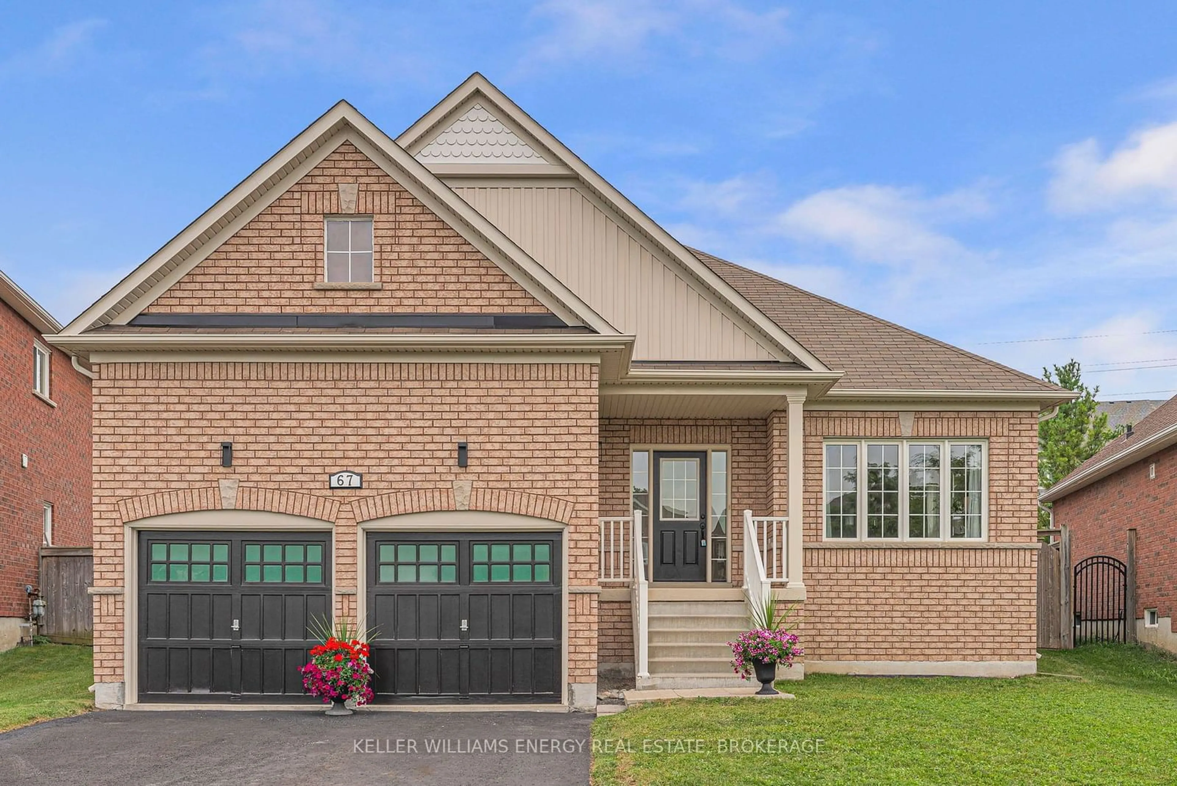 Home with brick exterior material for 67 Laprade Sq, Clarington Ontario L1C 0C9