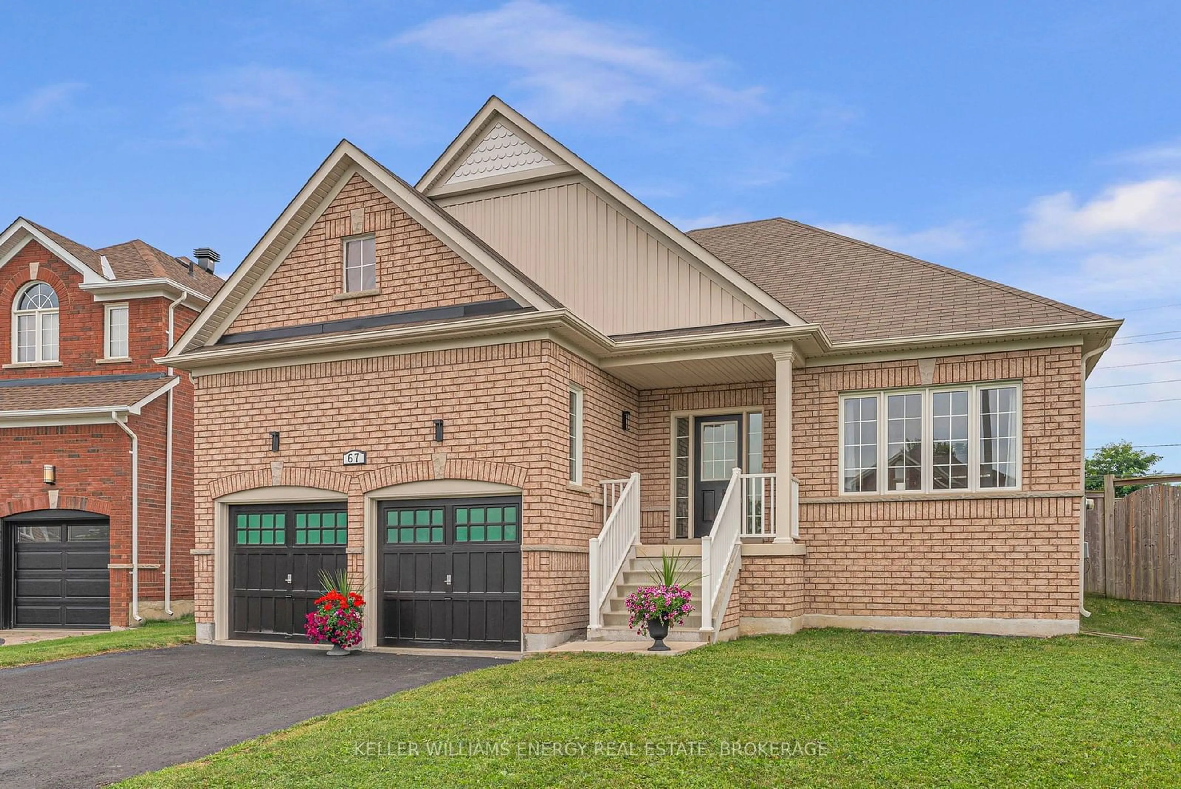 Home with brick exterior material for 67 Laprade Sq, Clarington Ontario L1C 0C9