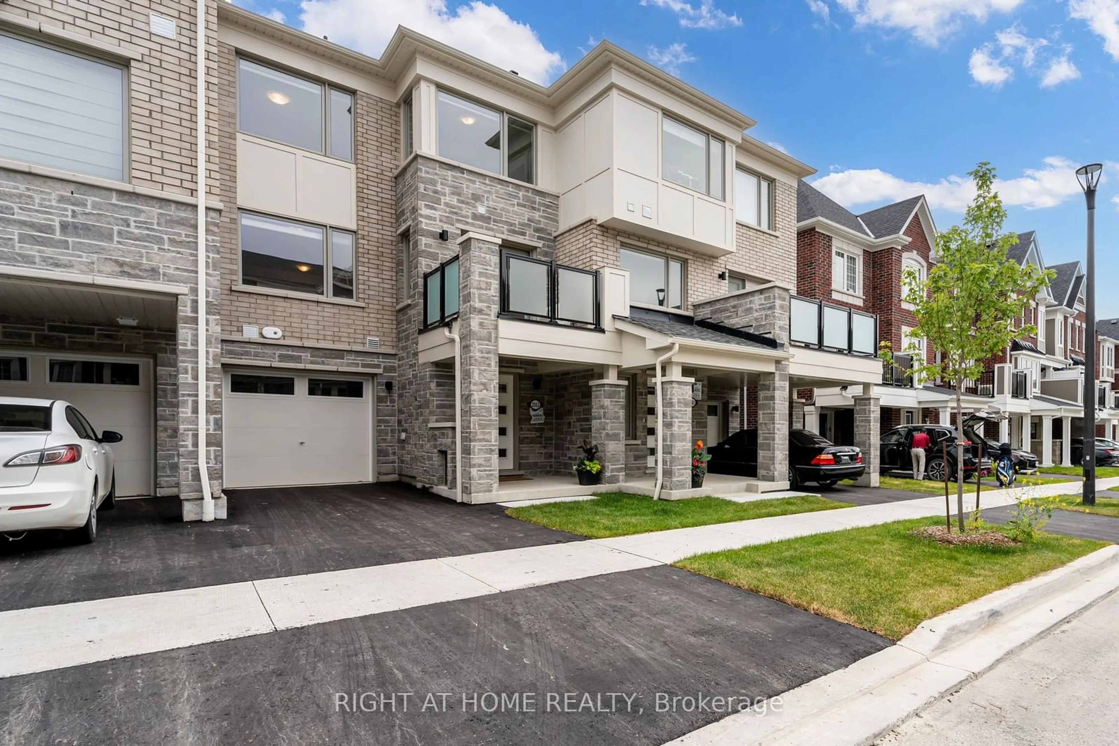 A pic from exterior of the house or condo, the street view for 3353 Thunderbird Prom, Pickering Ontario L1X 0N1