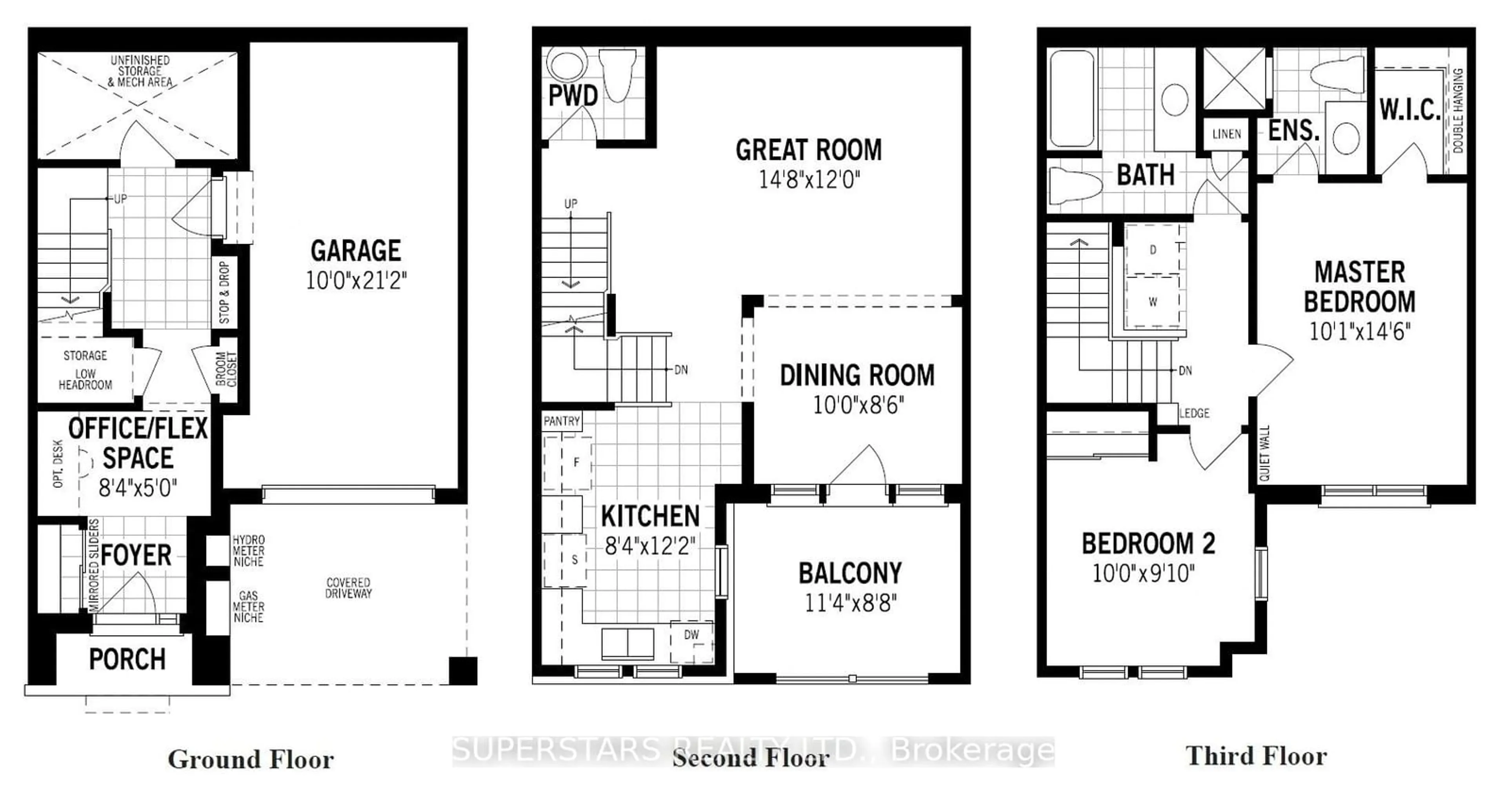 Floor plan for 17 Bluegill Cres, Whitby Ontario L1P 0E4