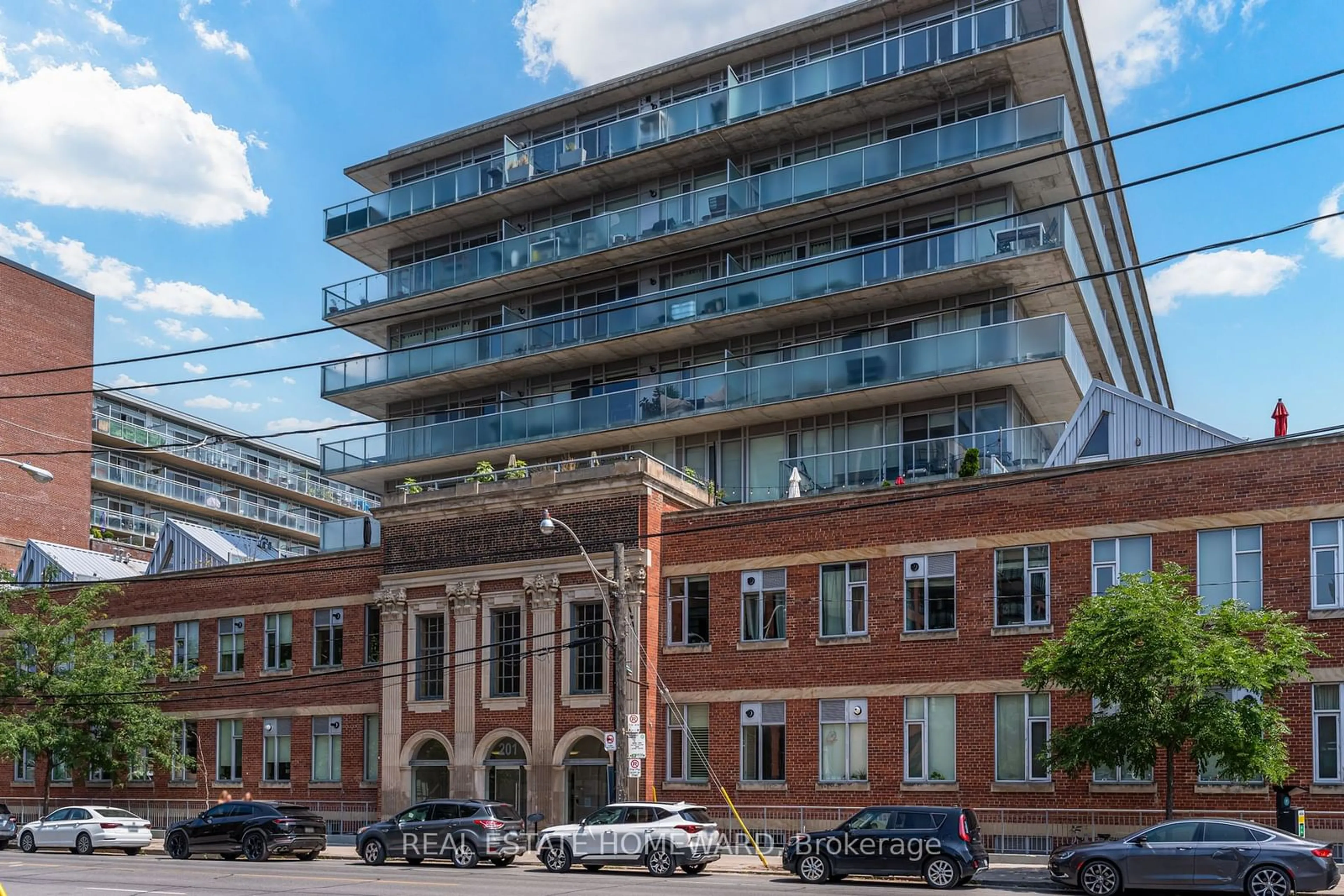 A pic from exterior of the house or condo for 201 Carlaw Ave #505, Toronto Ontario M4M 2S3