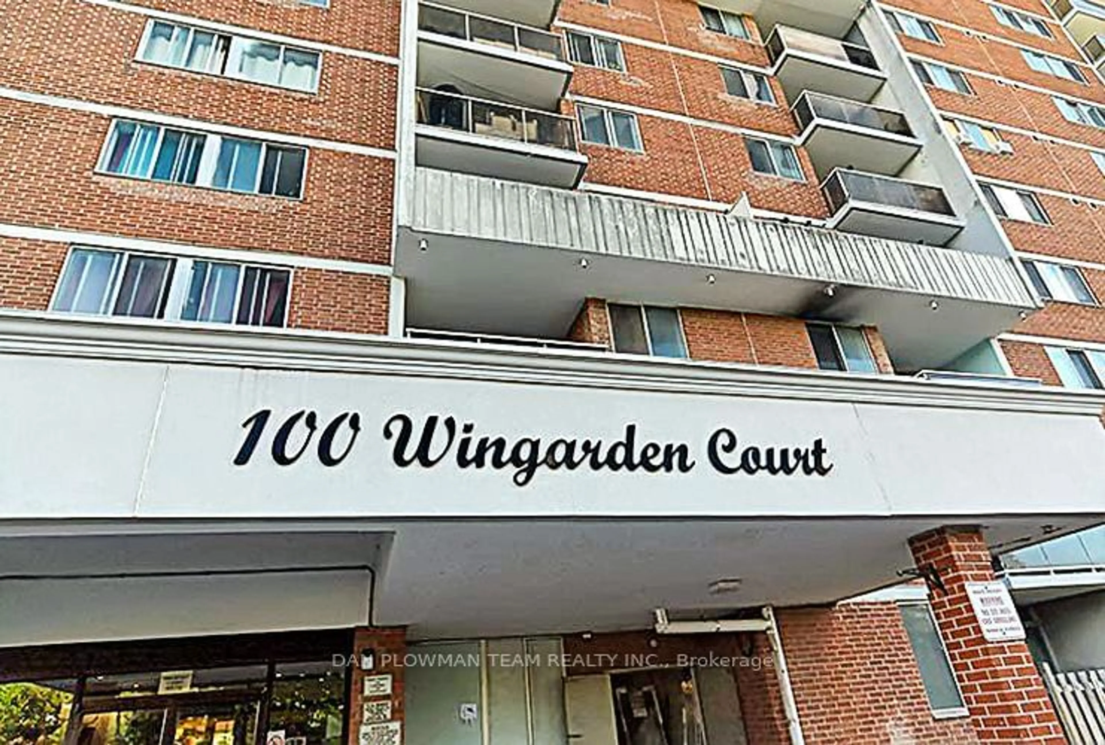 A pic from exterior of the house or condo for 100 Wingarden Crt #1002, Toronto Ontario M1B 2P4