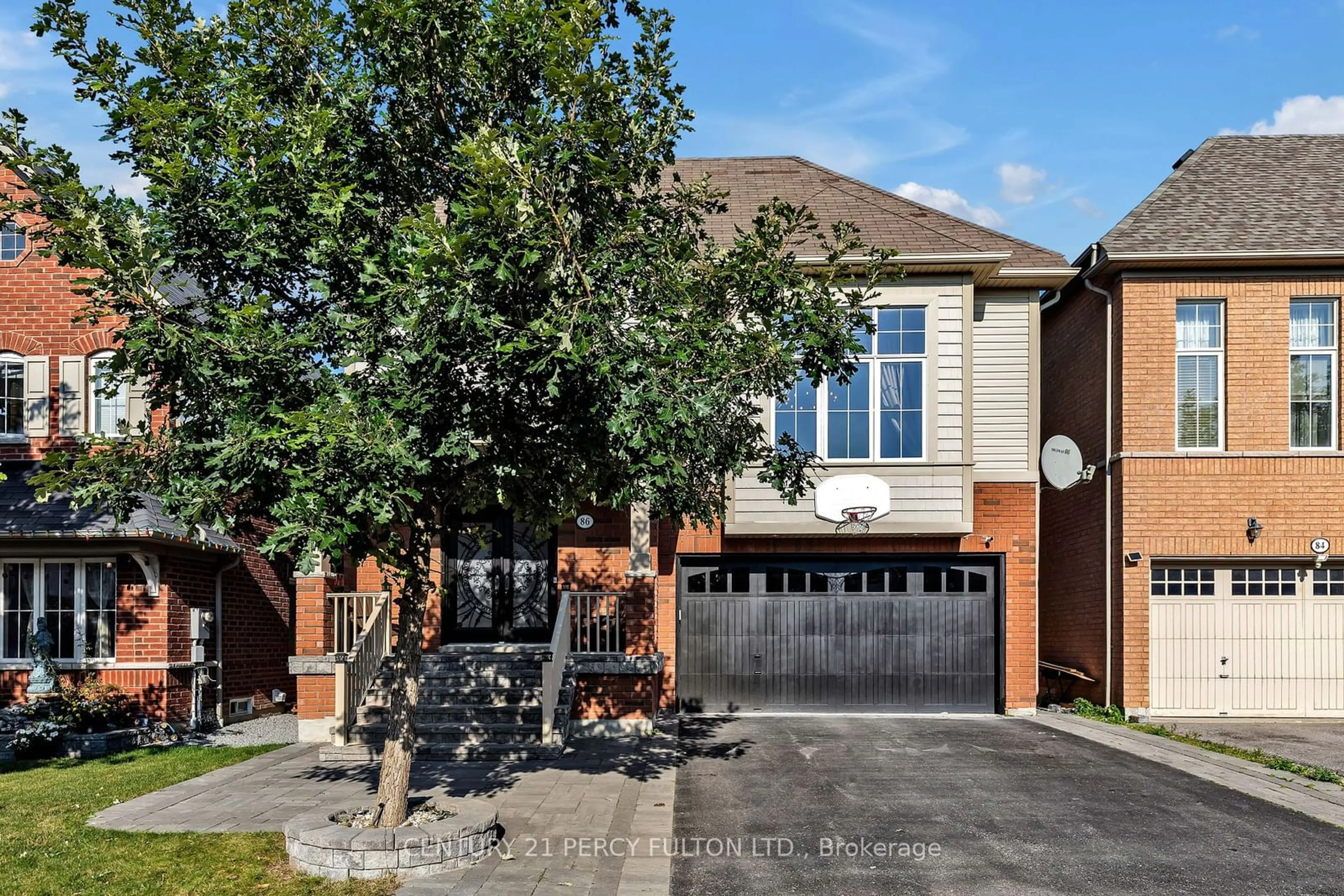 Home with brick exterior material for 86 Galea Dr, Ajax Ontario L1Z 0J8