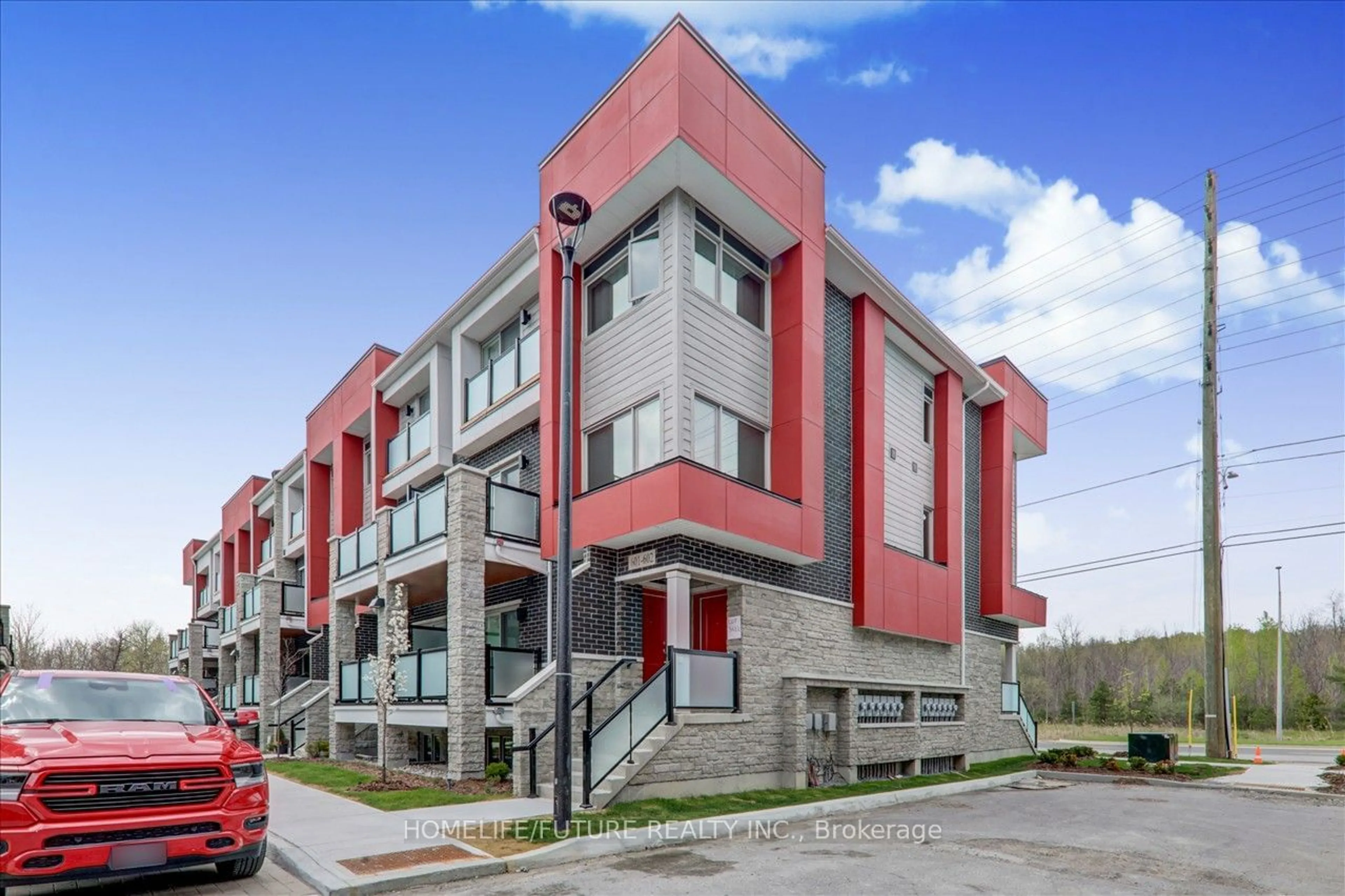 A pic from exterior of the house or condo, the front or back of building for 1034 REFLECTION Pl #601, Pickering Ontario L1X 2R2