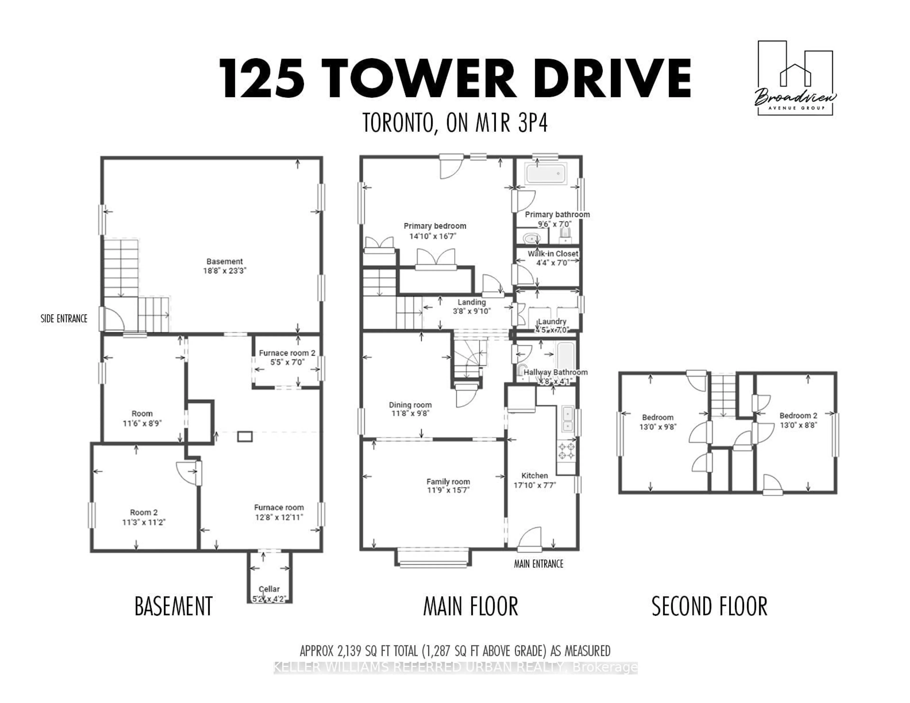 Floor plan for 125 Tower Dr, Toronto Ontario M1R 3P4