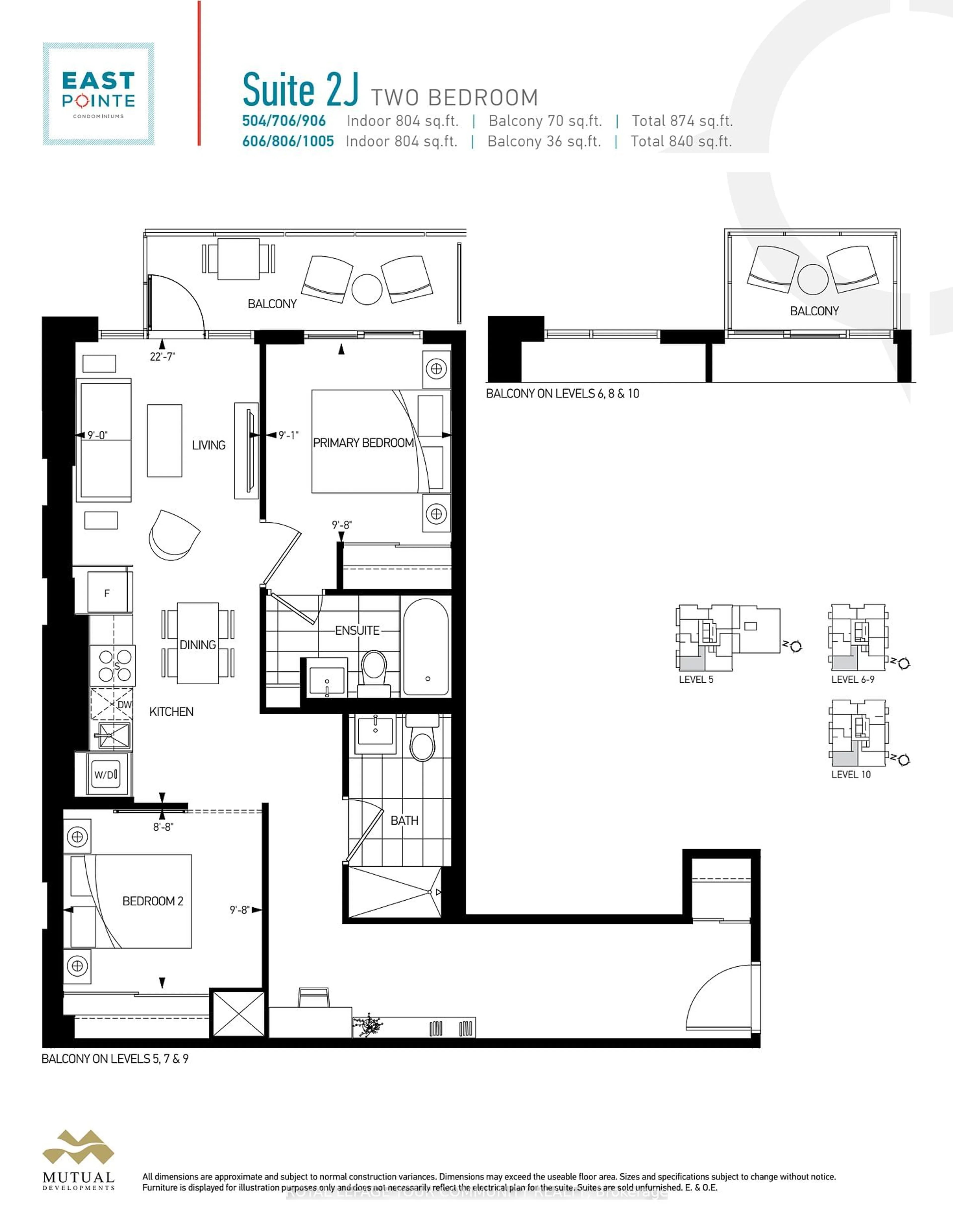 Floor plan for 4569 Kingston Rd #504, Toronto Ontario M1E 2P3