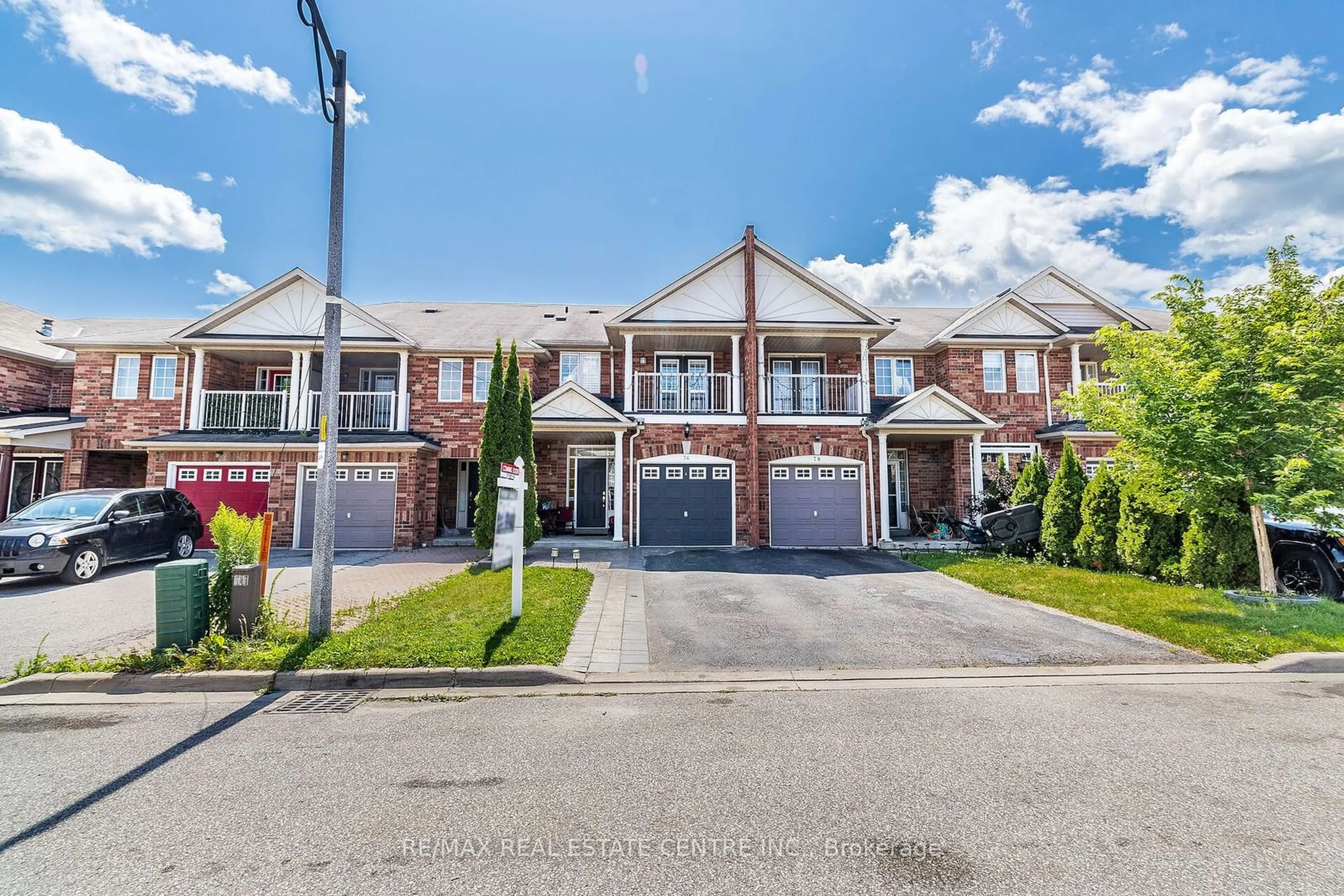 A pic from exterior of the house or condo, the street view for 76 Angier Cres, Ajax Ontario L1S 7R8