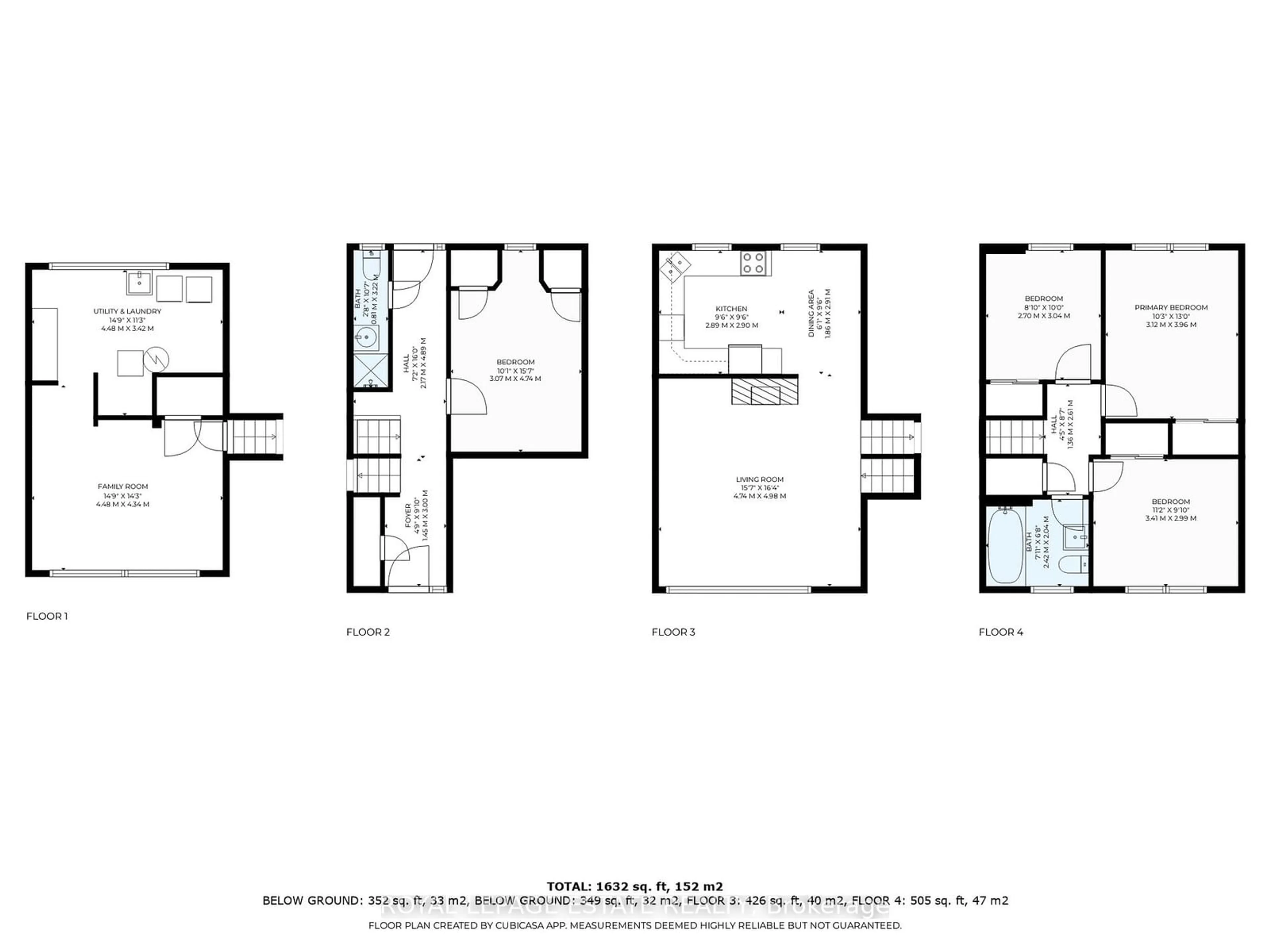 Floor plan for 4 Benorama Cres, Toronto Ontario M1H 1K7