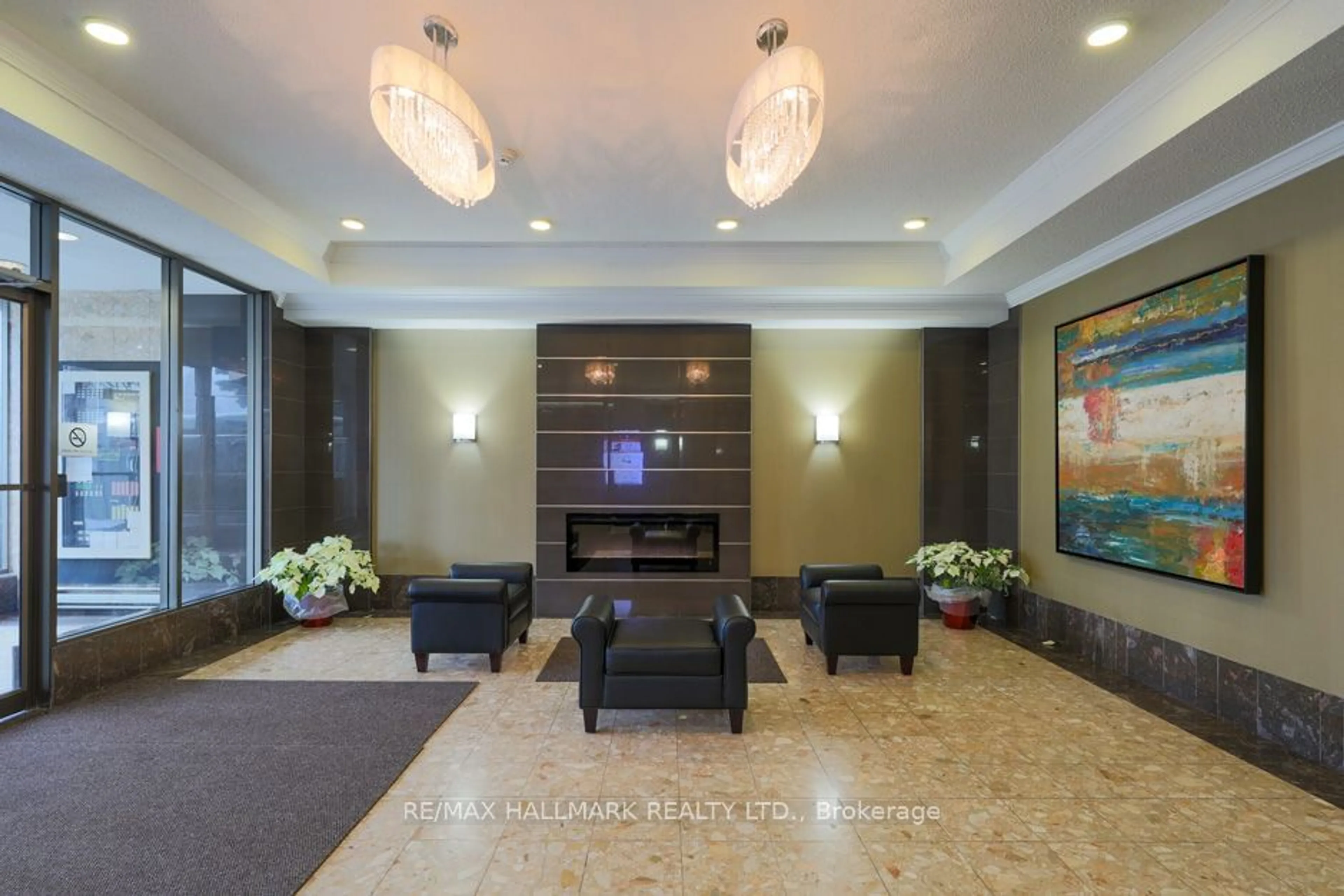 Indoor lobby for 5 Greystone Walk Dr #616, Toronto Ontario M1K 5J5