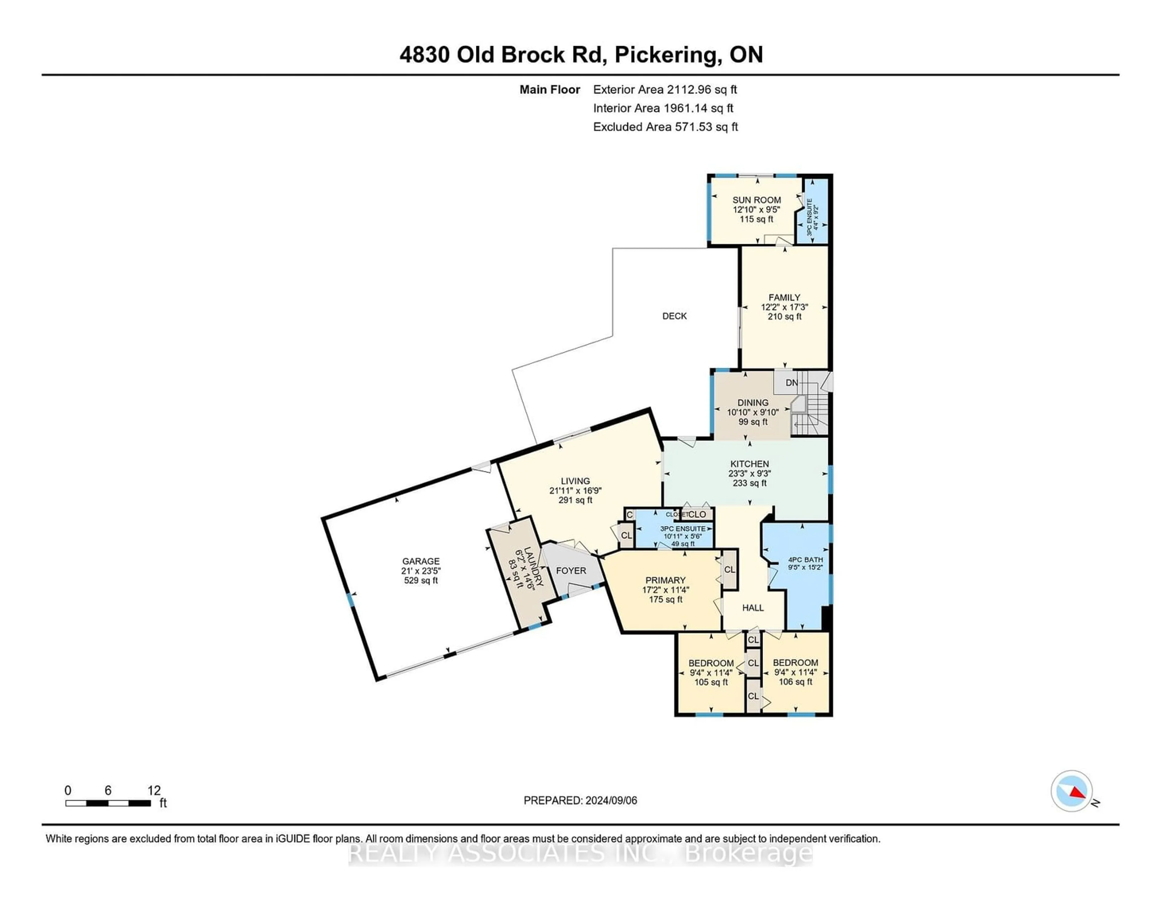 Floor plan for 4830 Old Brock Rd, Pickering Ontario L1Y 1A6