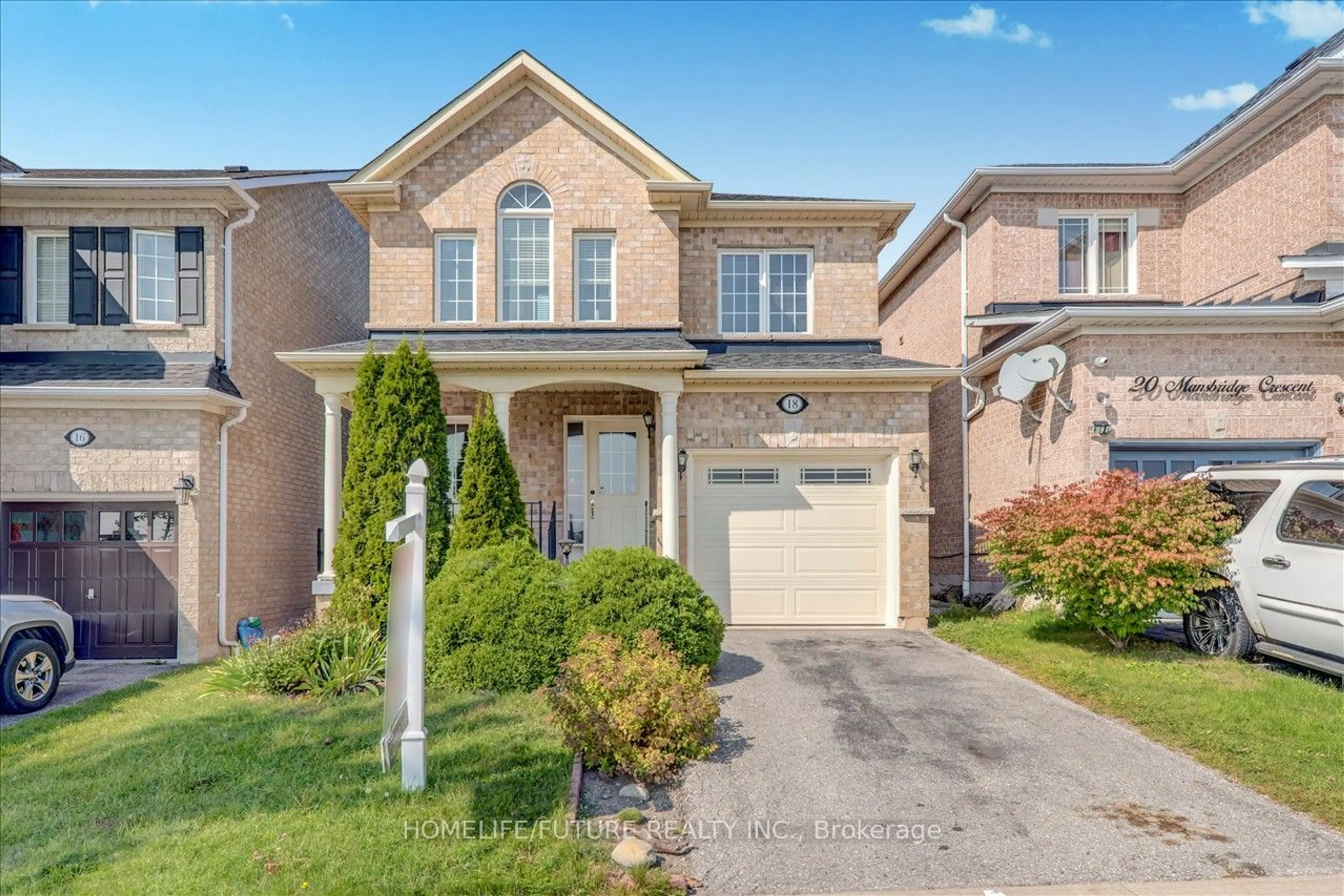 Home with brick exterior material for 18 Mansbridge Cres, Ajax Ontario L1Z 1S3