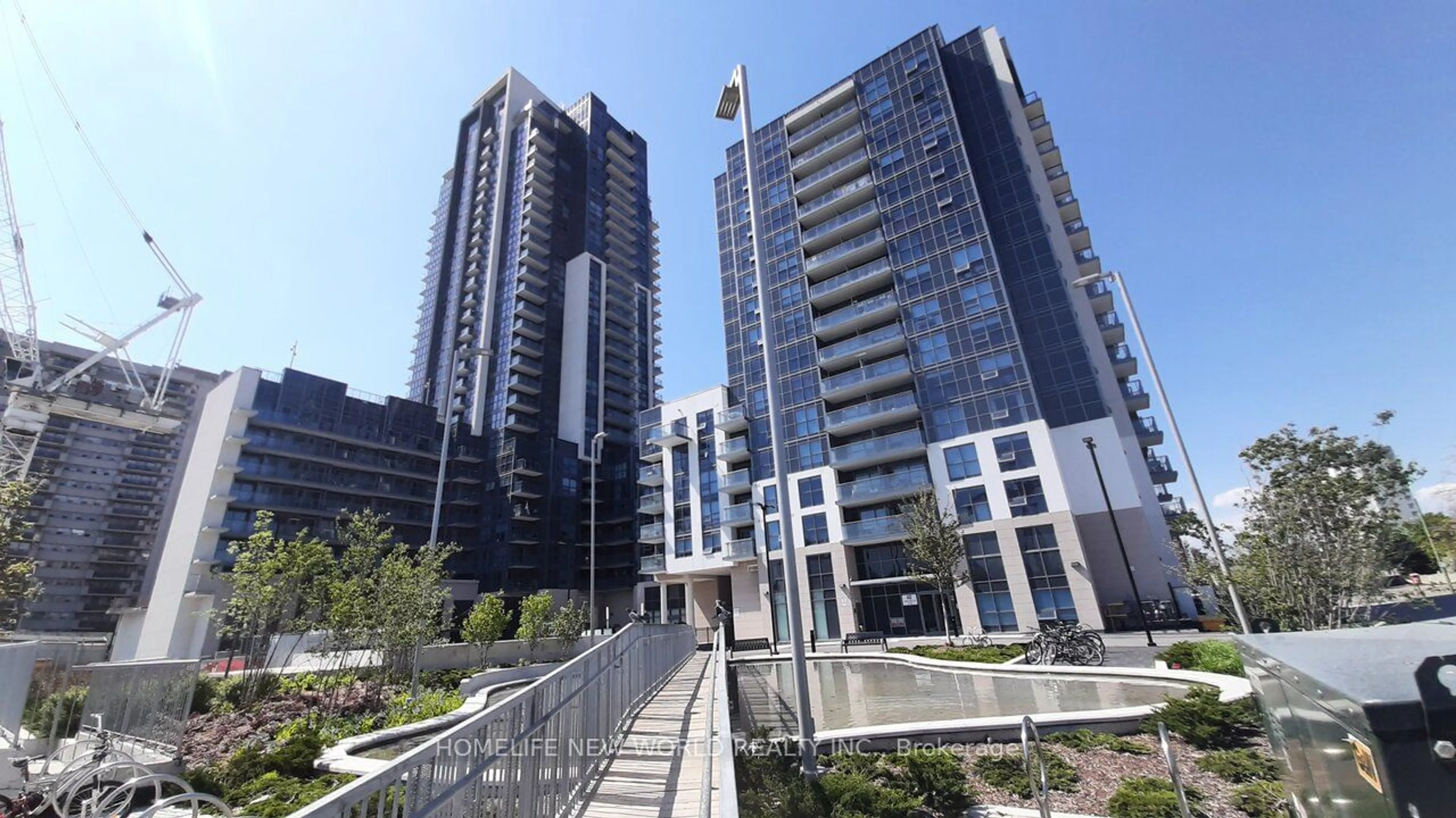 A pic from exterior of the house or condo, the view of city buildings for 20 MEADOWGLEN Pl #1105, Toronto Ontario M1G 0A9