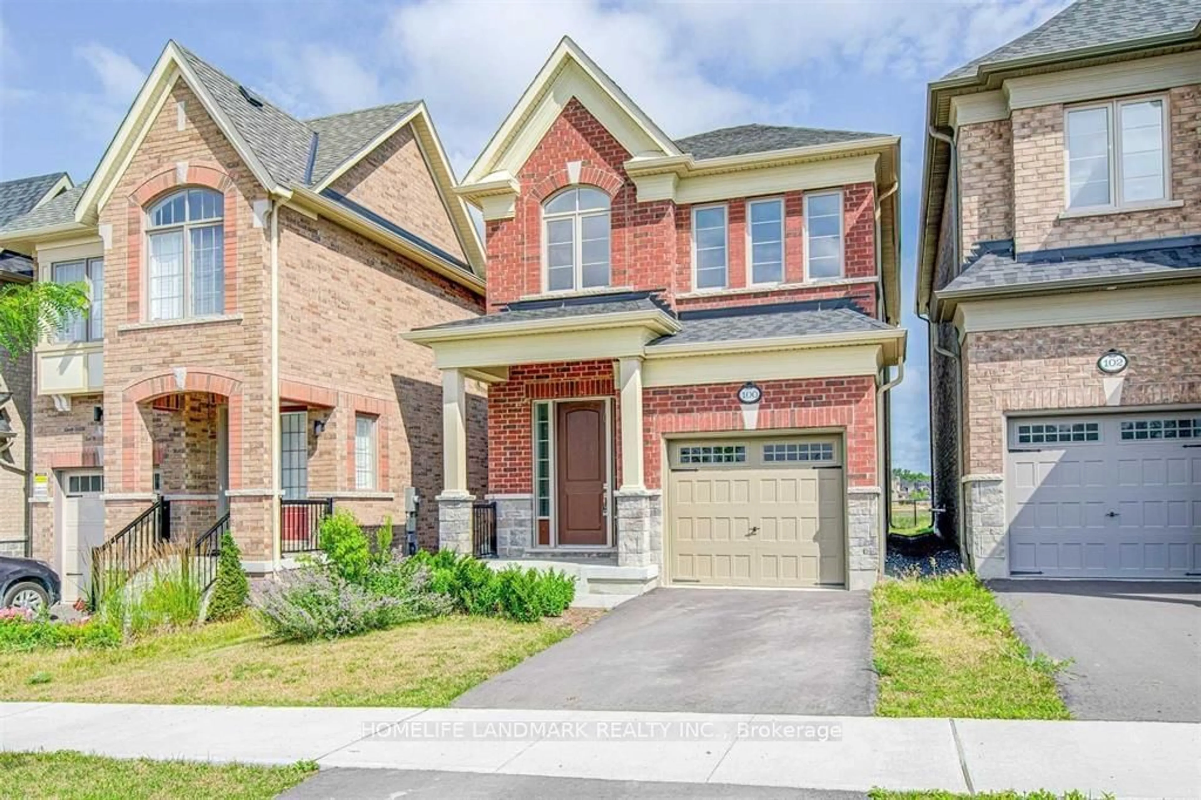 Home with brick exterior material for 100 Christine Elliott Ave, Whitby Ontario L1P 0B5