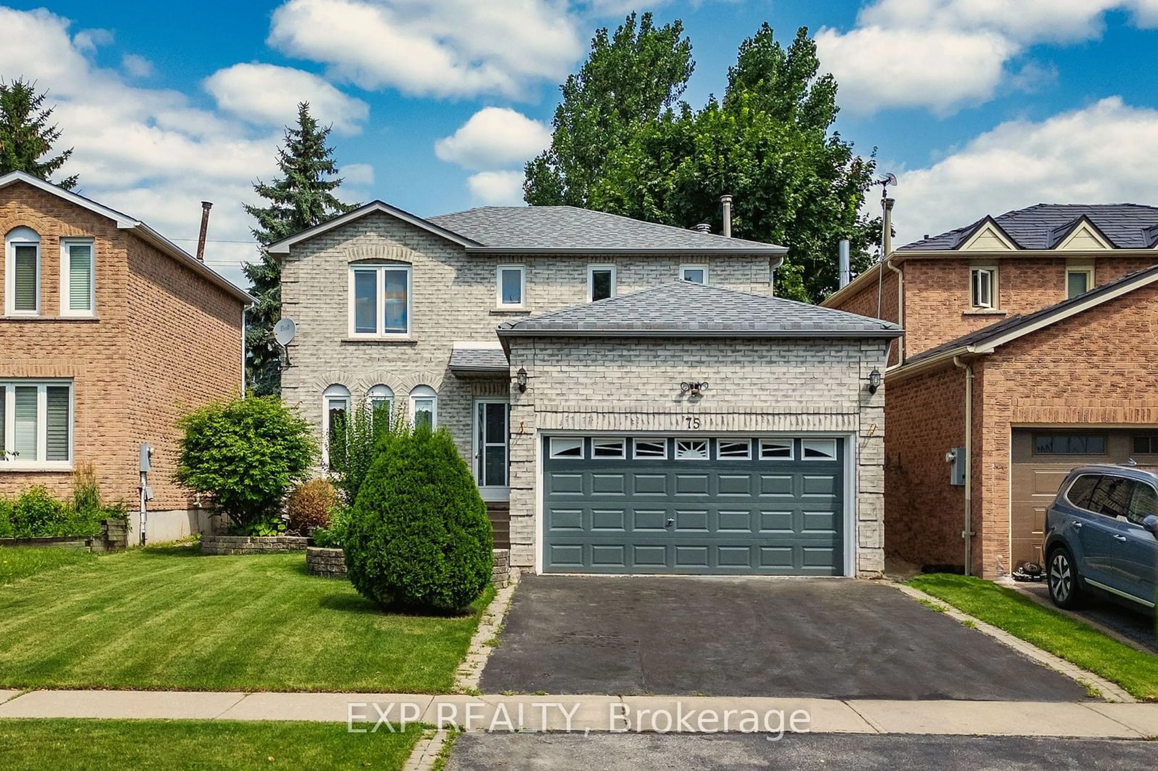 Home with brick exterior material for 75 Marshall Cres, Ajax Ontario L1T 2N9