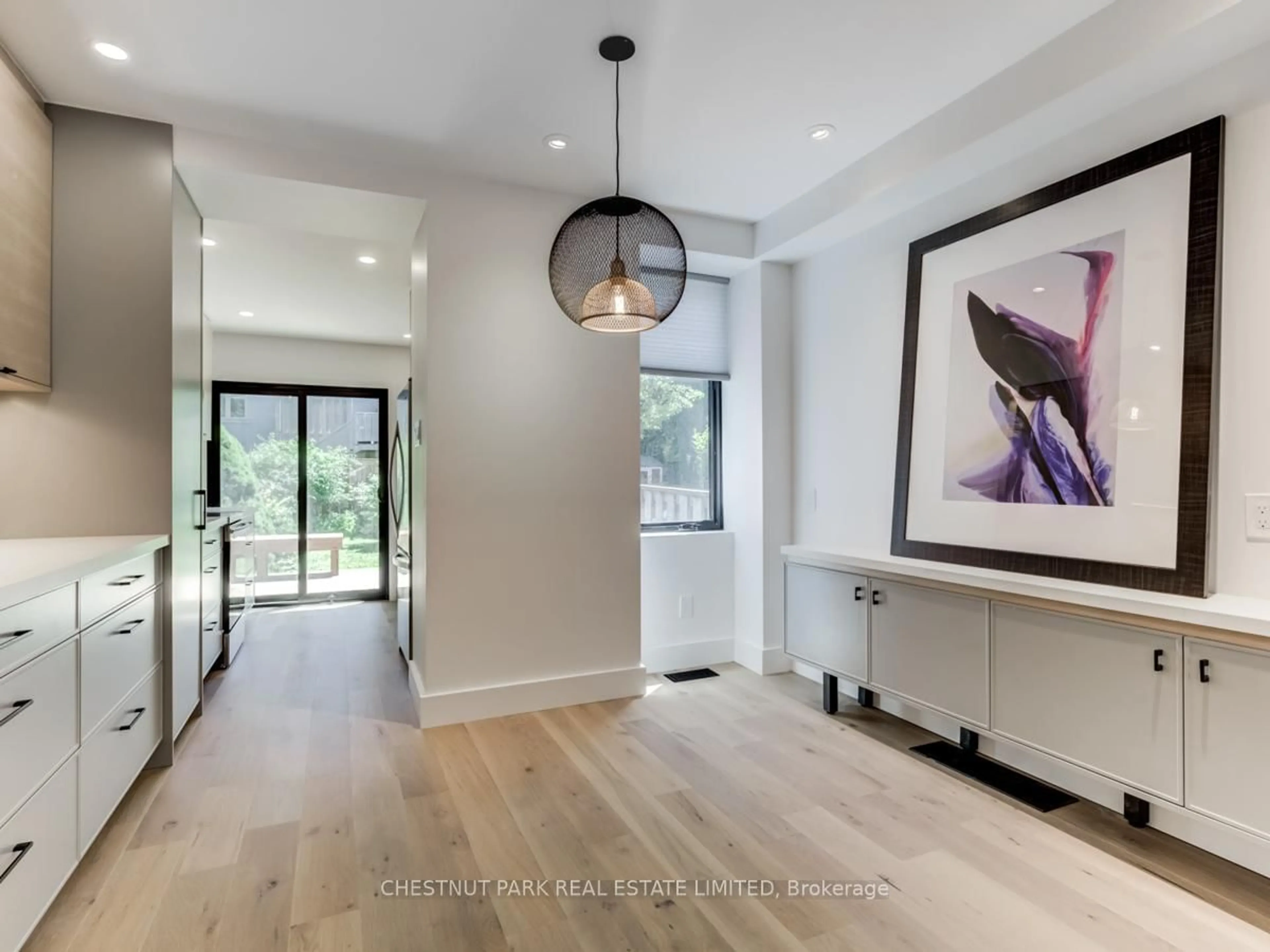 Indoor entryway, wood floors for 237 Lumsden Ave, Toronto Ontario M4C 2K5