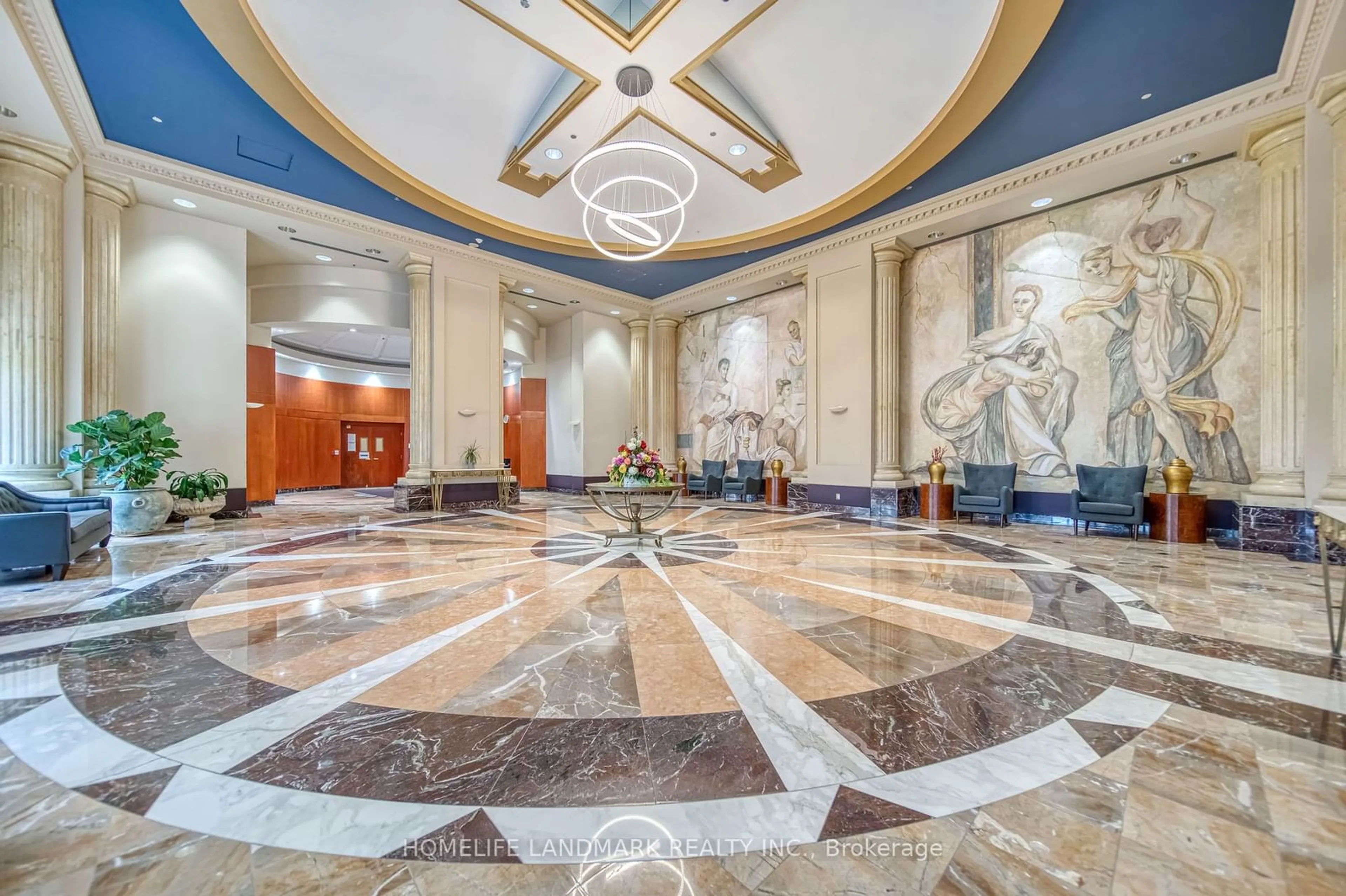 Indoor lobby, ceramic floors for 18 Lee Centre Dr #1009, Toronto Ontario M1H 3H5