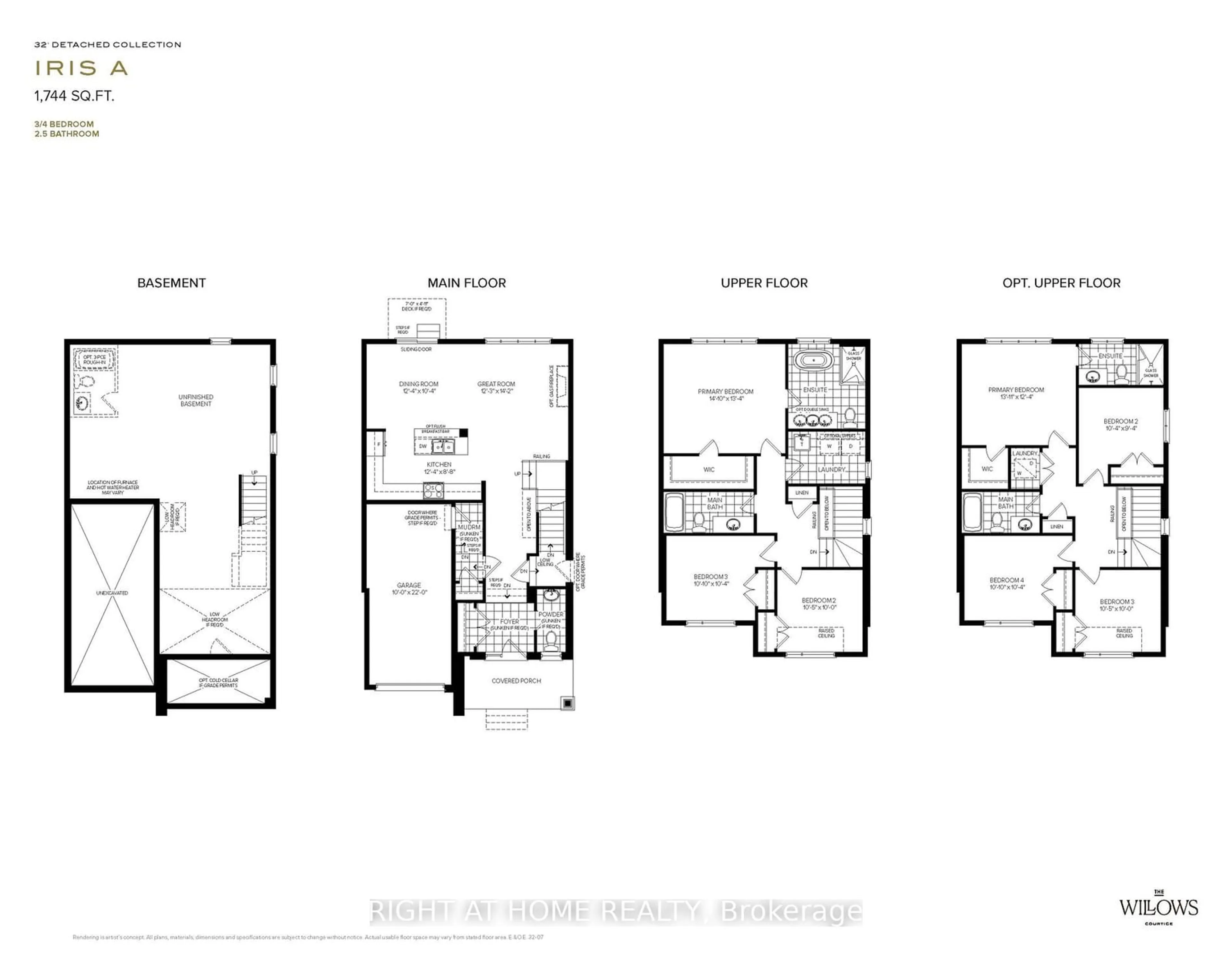 Floor plan for 1828 Nash Rd #Lot 77, Clarington Ontario L1E 2M2