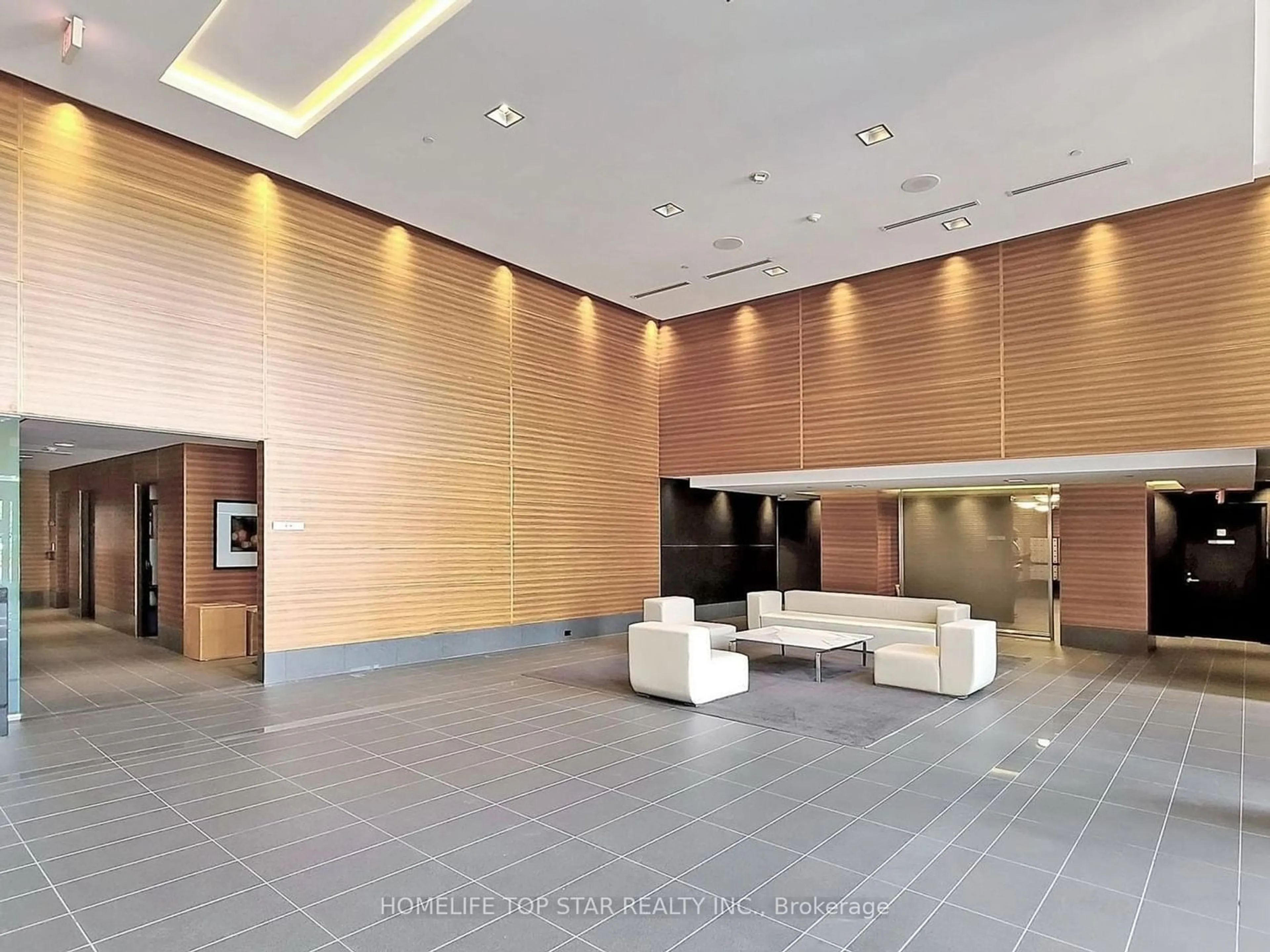 Indoor lobby, wood floors for 135 Village Green Sq #2821, Toronto Ontario M1S 0G4