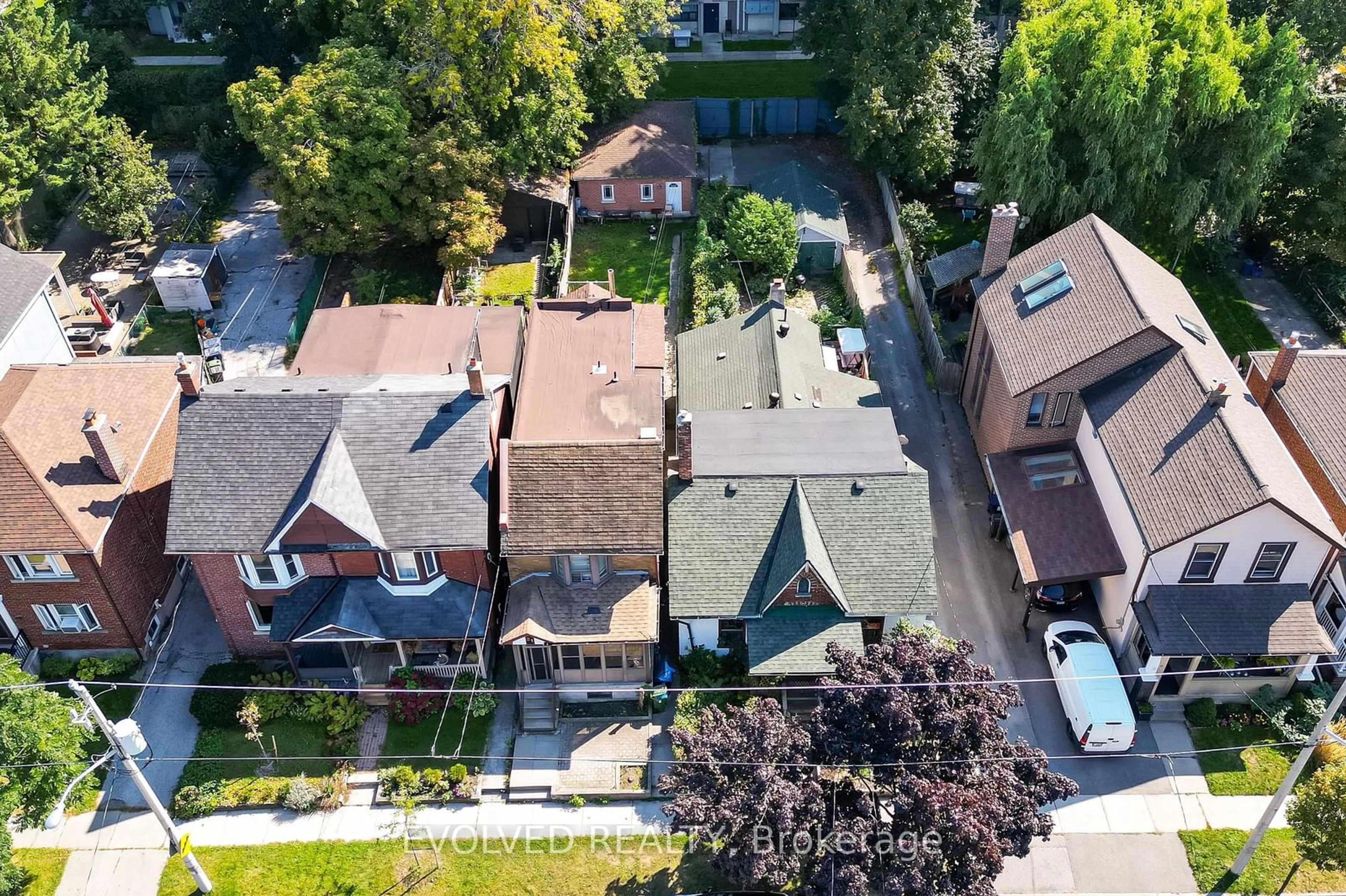 Frontside or backside of a home, the street view for 21 Torrens Ave, Toronto Ontario M4K 2H9