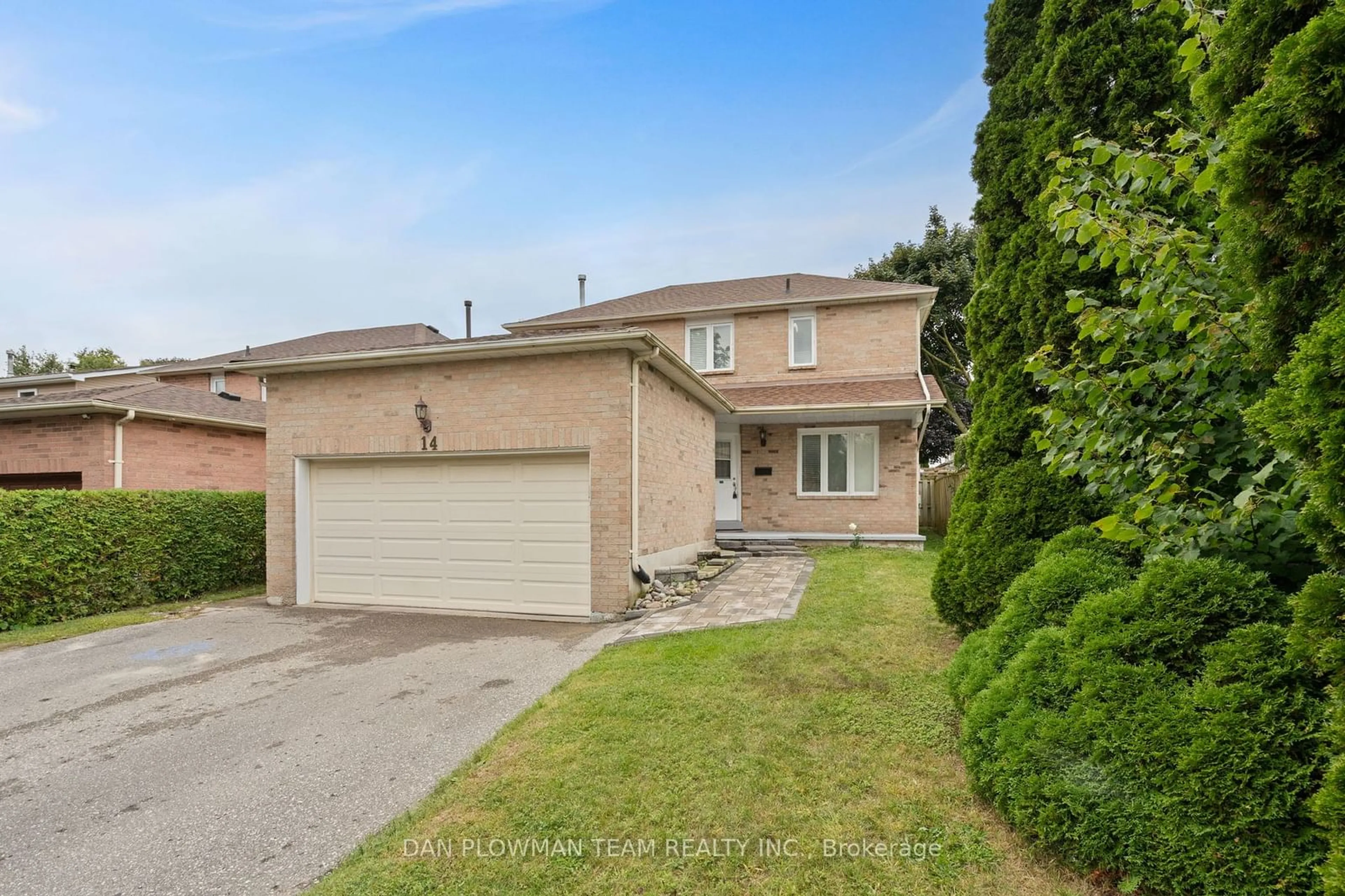 Frontside or backside of a home for 14 Firwood Ave, Clarington Ontario L1E 1P5