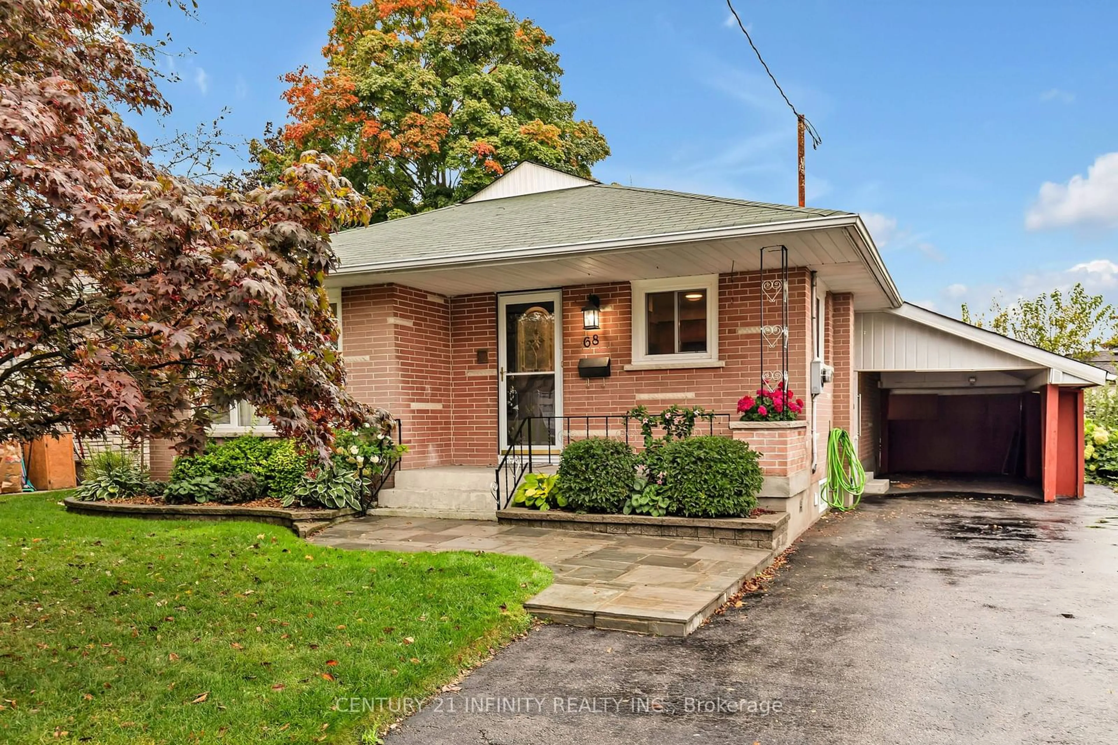 Home with brick exterior material for 68 Athabasca St, Oshawa Ontario L1H 7H6