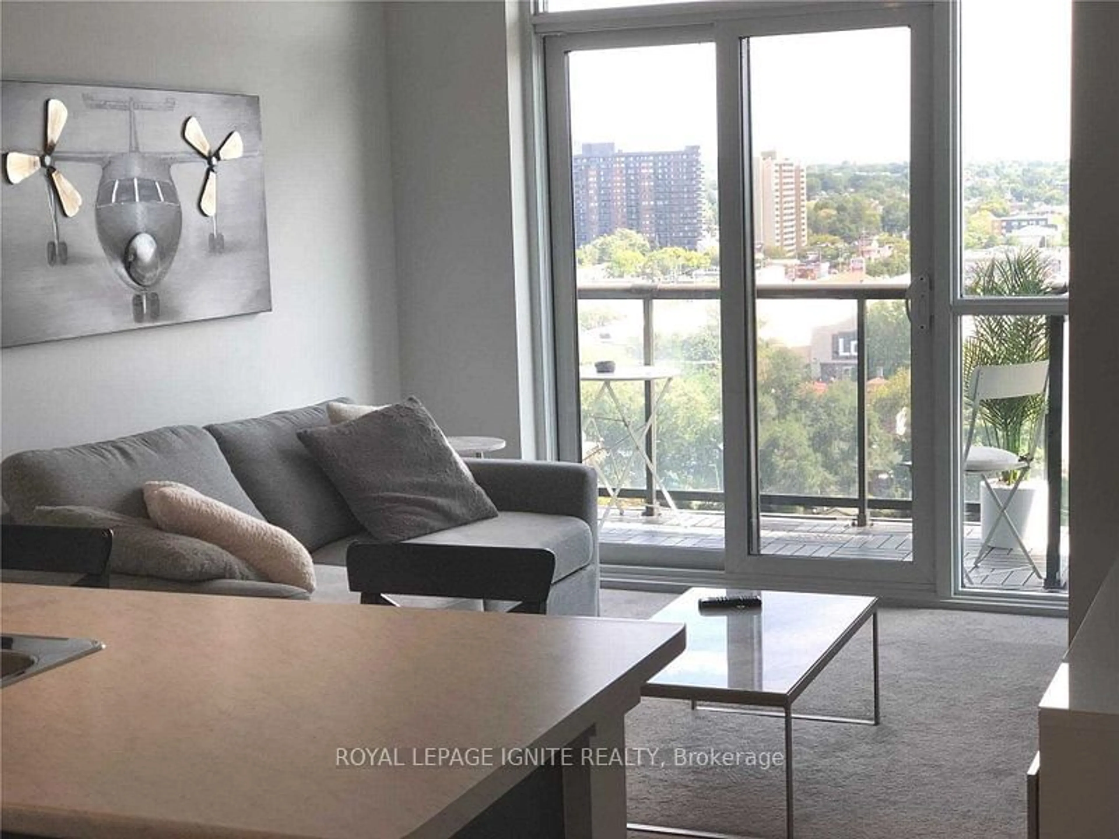 Living room for 8 Trent Ave #1209, Toronto Ontario M4C 0A6