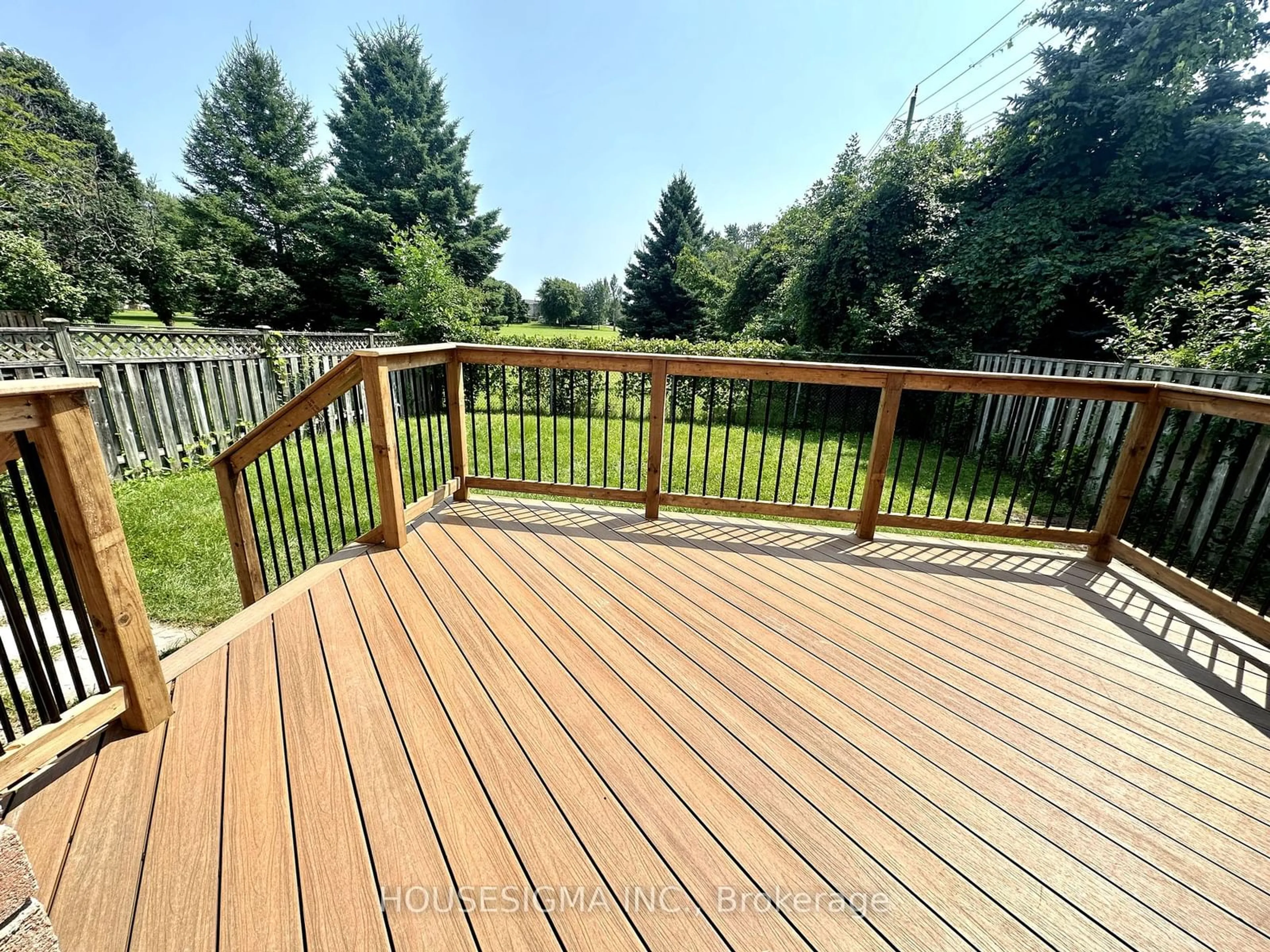 Patio, the fenced backyard for 1841 Banbury Crt, Pickering Ontario L1V 6H3