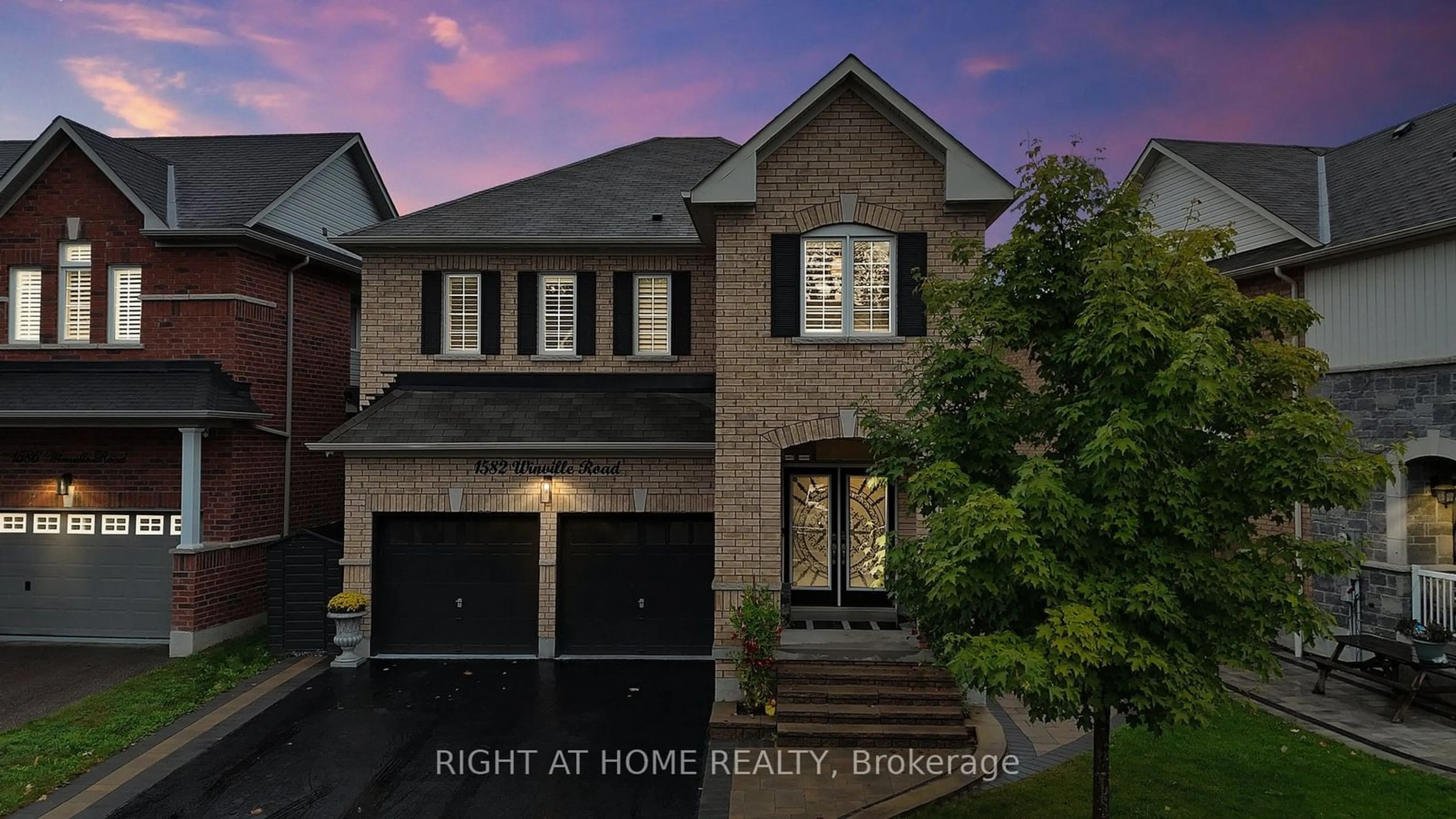 Home with brick exterior material for 1582 winville Rd, Pickering Ontario L1X 0C6