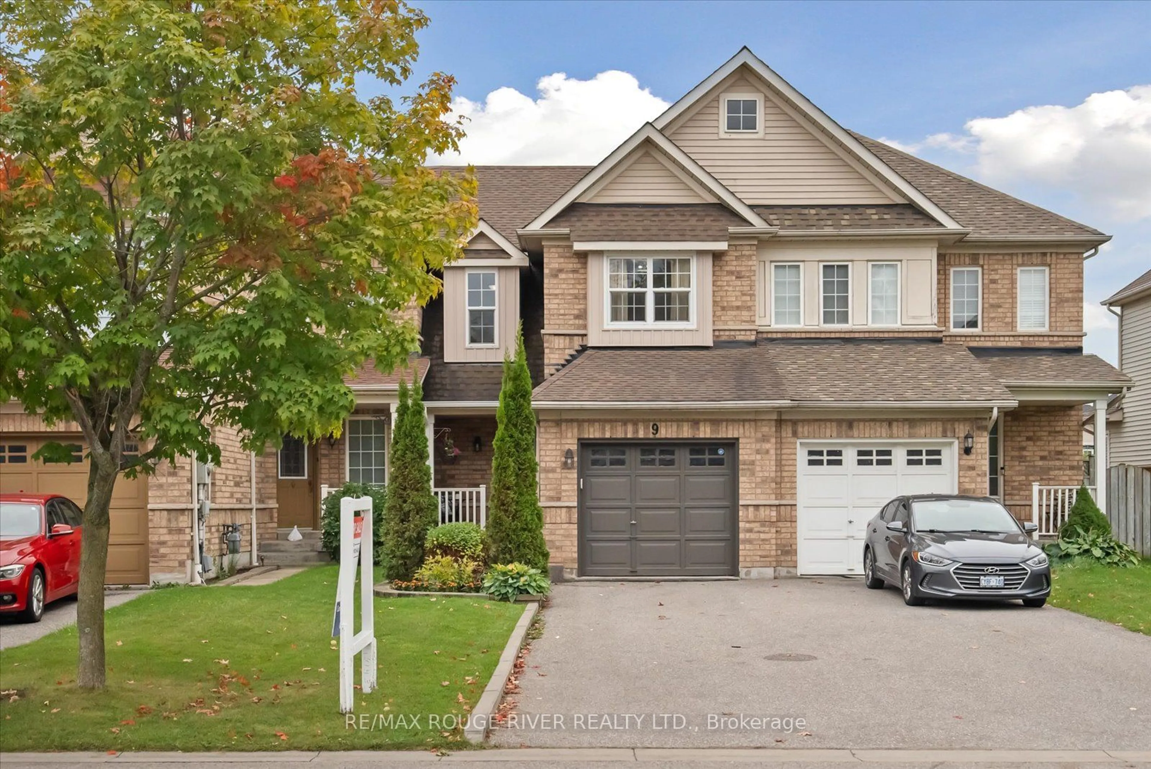 Frontside or backside of a home, the street view for 9 Anchorage Ave, Whitby Ontario L1N 9P2