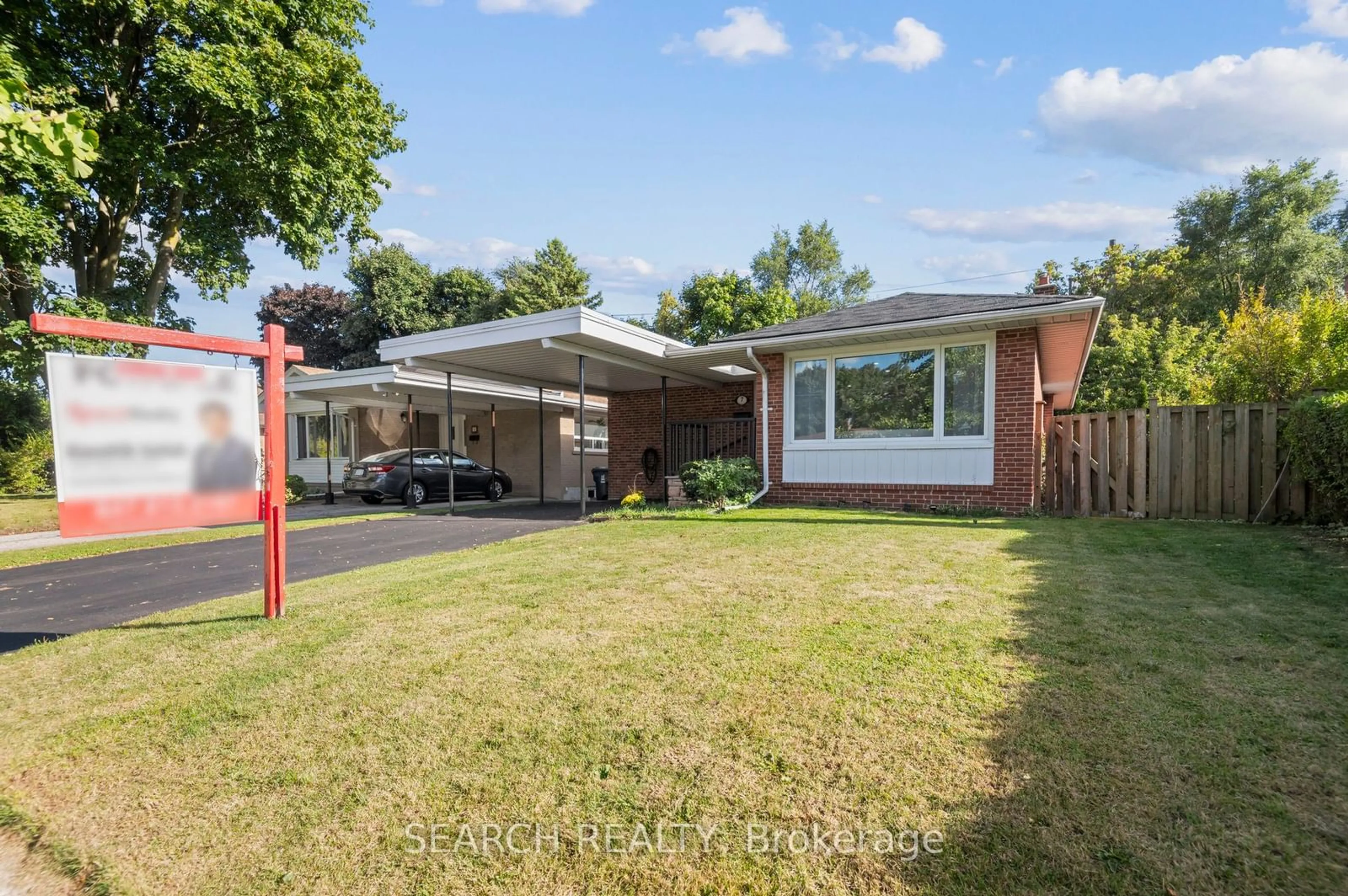 Frontside or backside of a home, the fenced backyard for 7 Garrick Rd, Toronto Ontario M1M 1S6