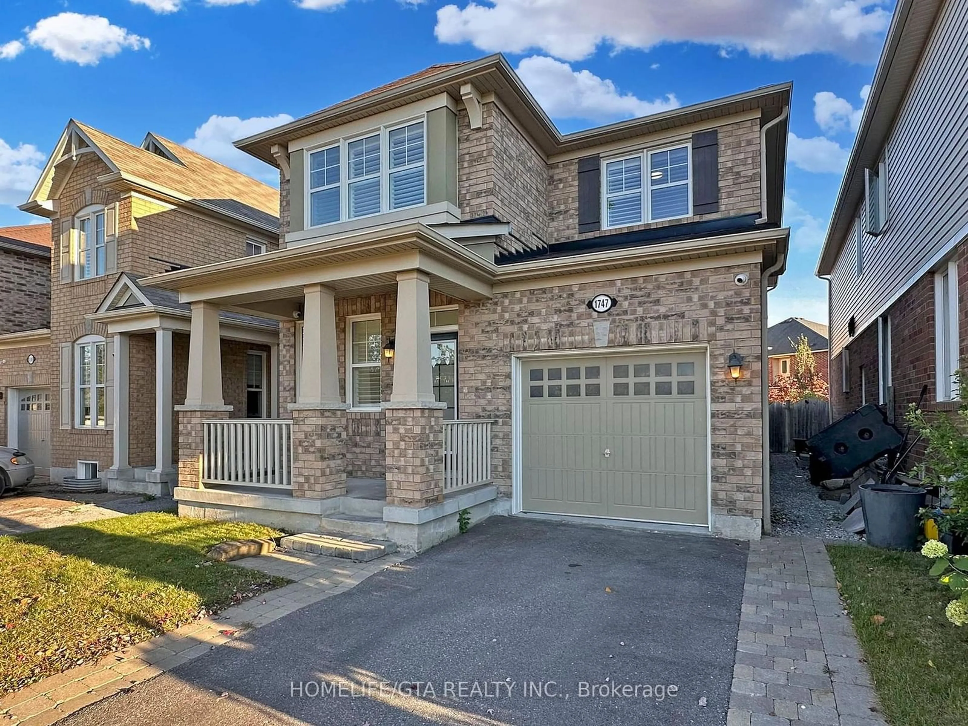 Home with brick exterior material for 1747 Liatris Dr, Pickering Ontario L1X 0B2