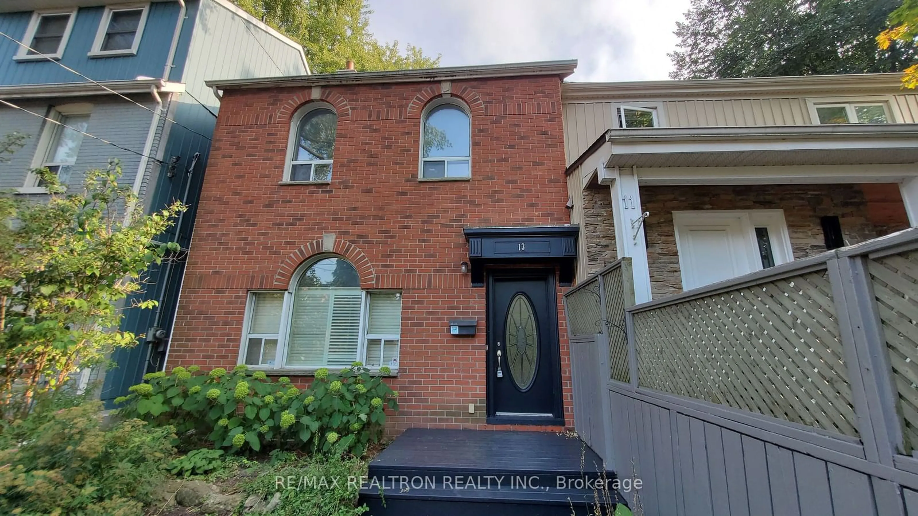 A pic from exterior of the house or condo, the street view for 13 Clark St, Toronto Ontario M4M 1M5