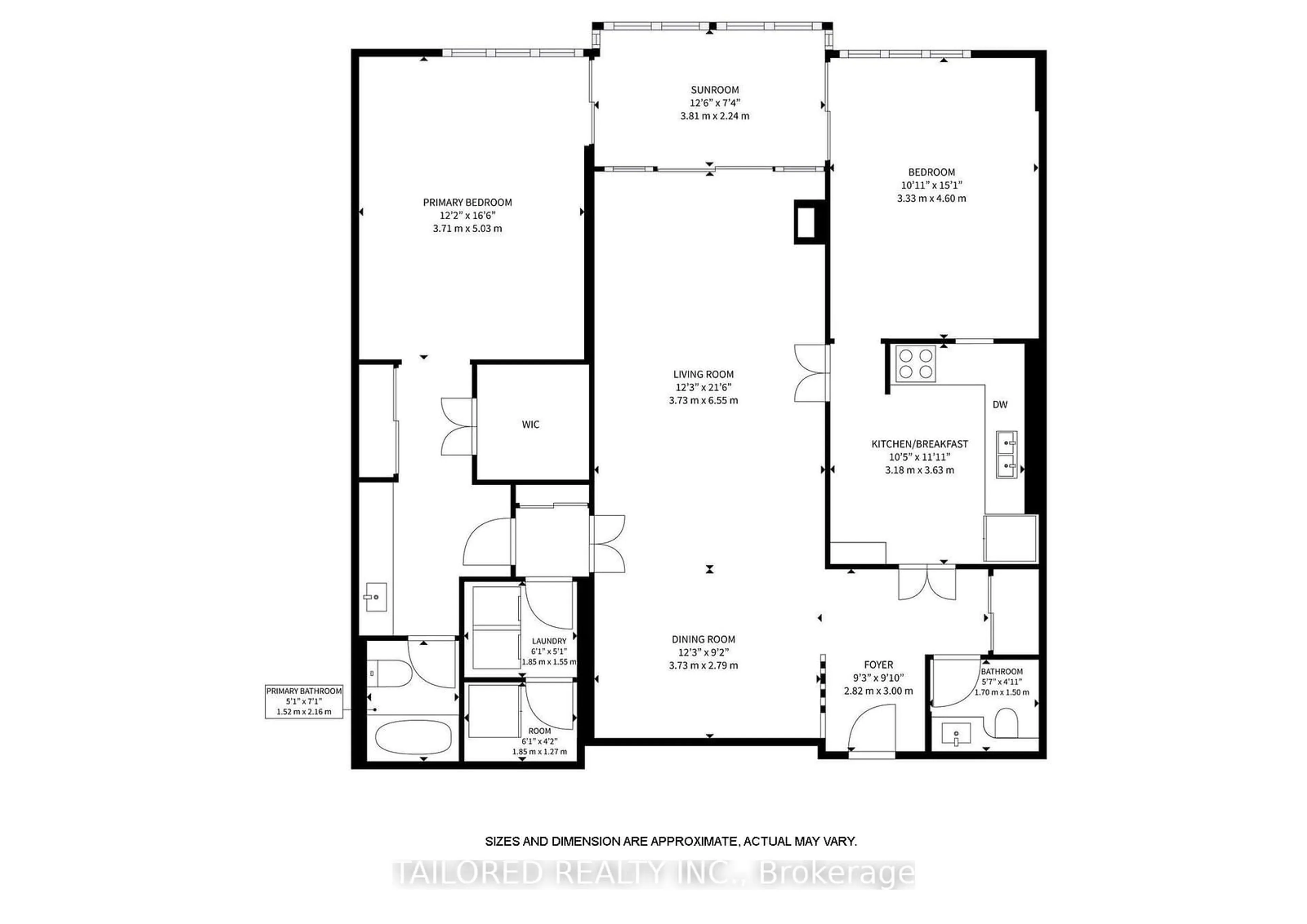 Floor plan for 2330 Bridletowne Circ #308, Toronto Ontario M1W 3P6