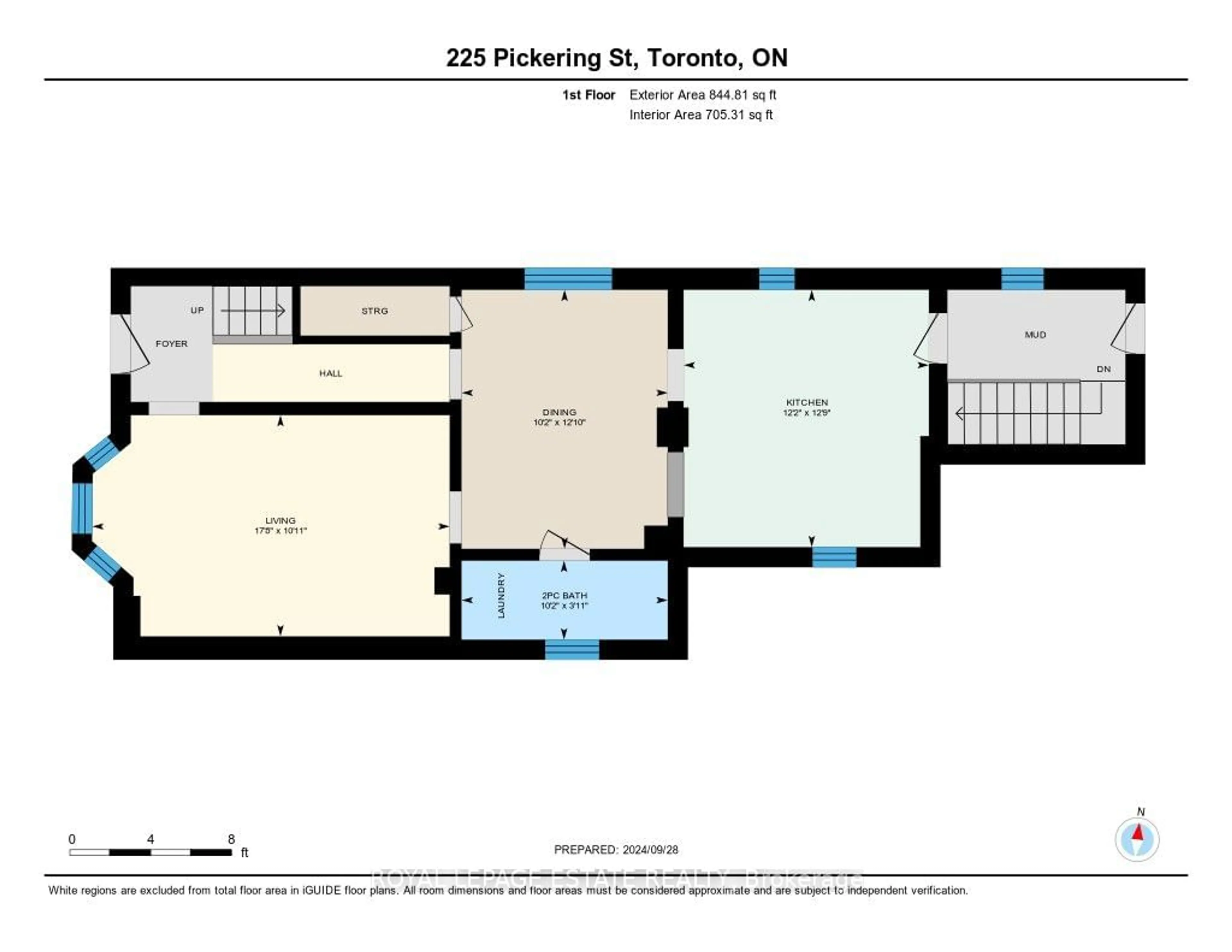 Floor plan for 225 Pickering St, Toronto Ontario M4E 3J9