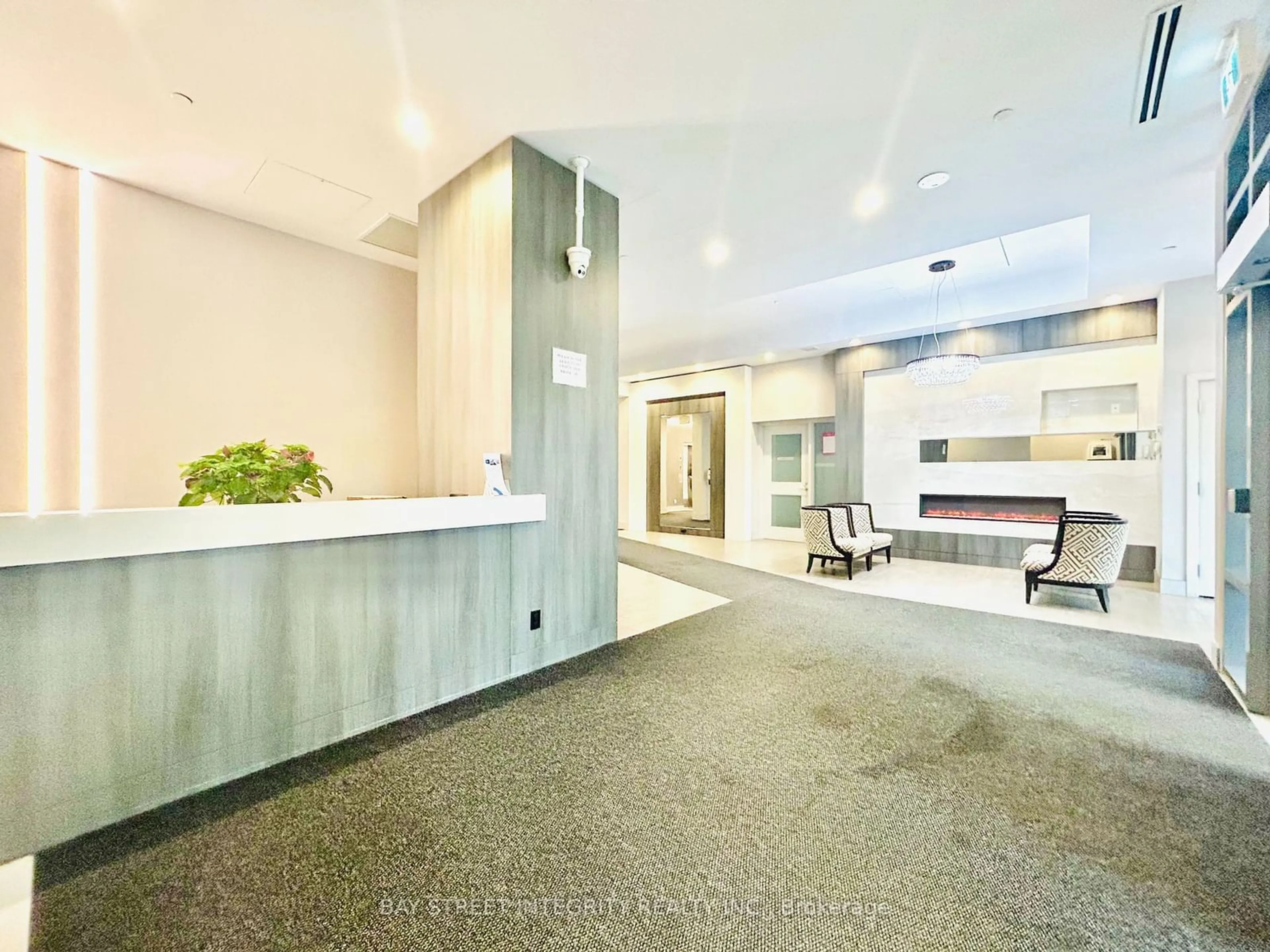 Indoor lobby, cement floor for 1346 Danforth Rd #1613, Toronto Ontario M1J 0A9