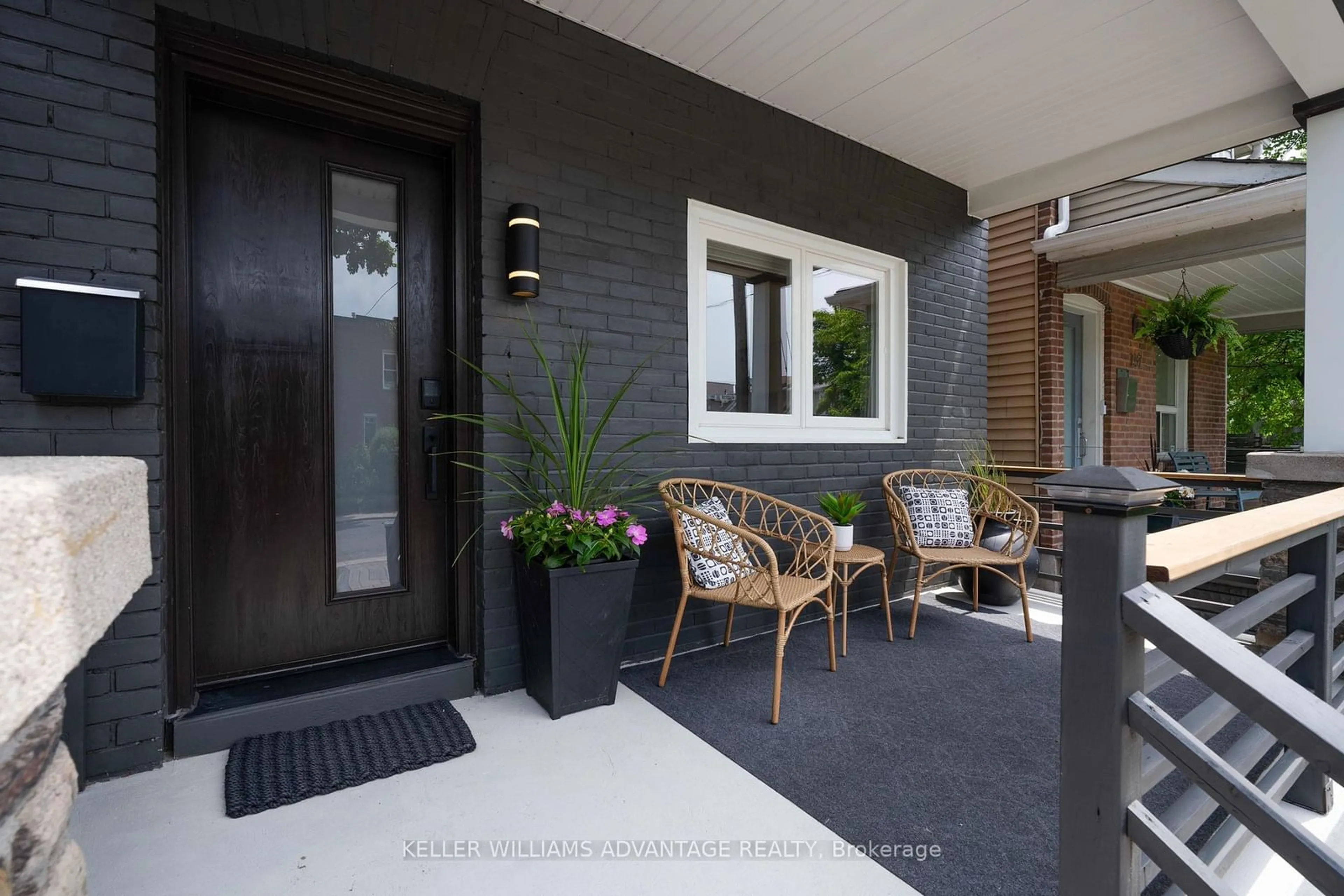 Indoor entryway, cement floor for 139 Drayton Ave, Toronto Ontario M4C 3M1