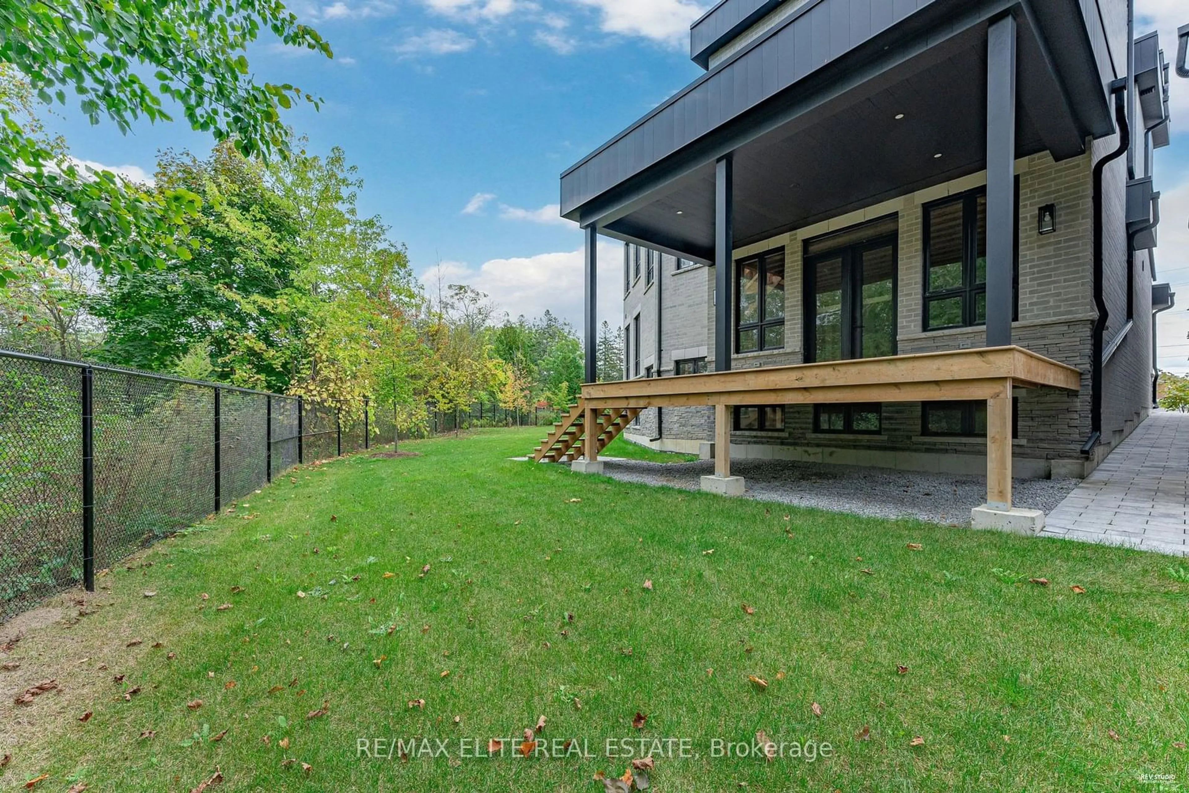 Patio, the fenced backyard for 6 Tidmarsh Lane, Ajax Ontario L1T 4S1