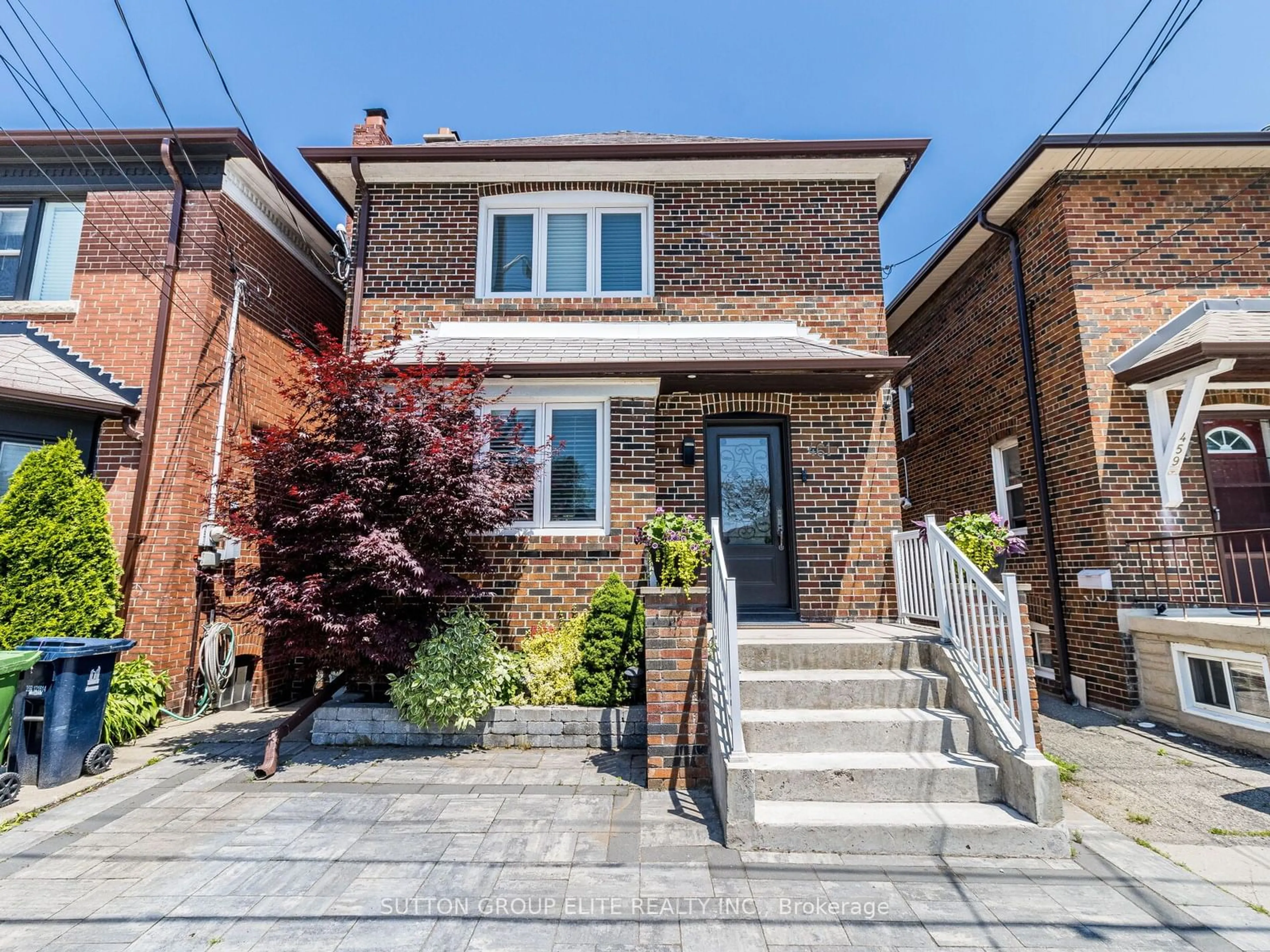 Home with brick exterior material for 461 Donlands Ave, Toronto Ontario M4J 3S4