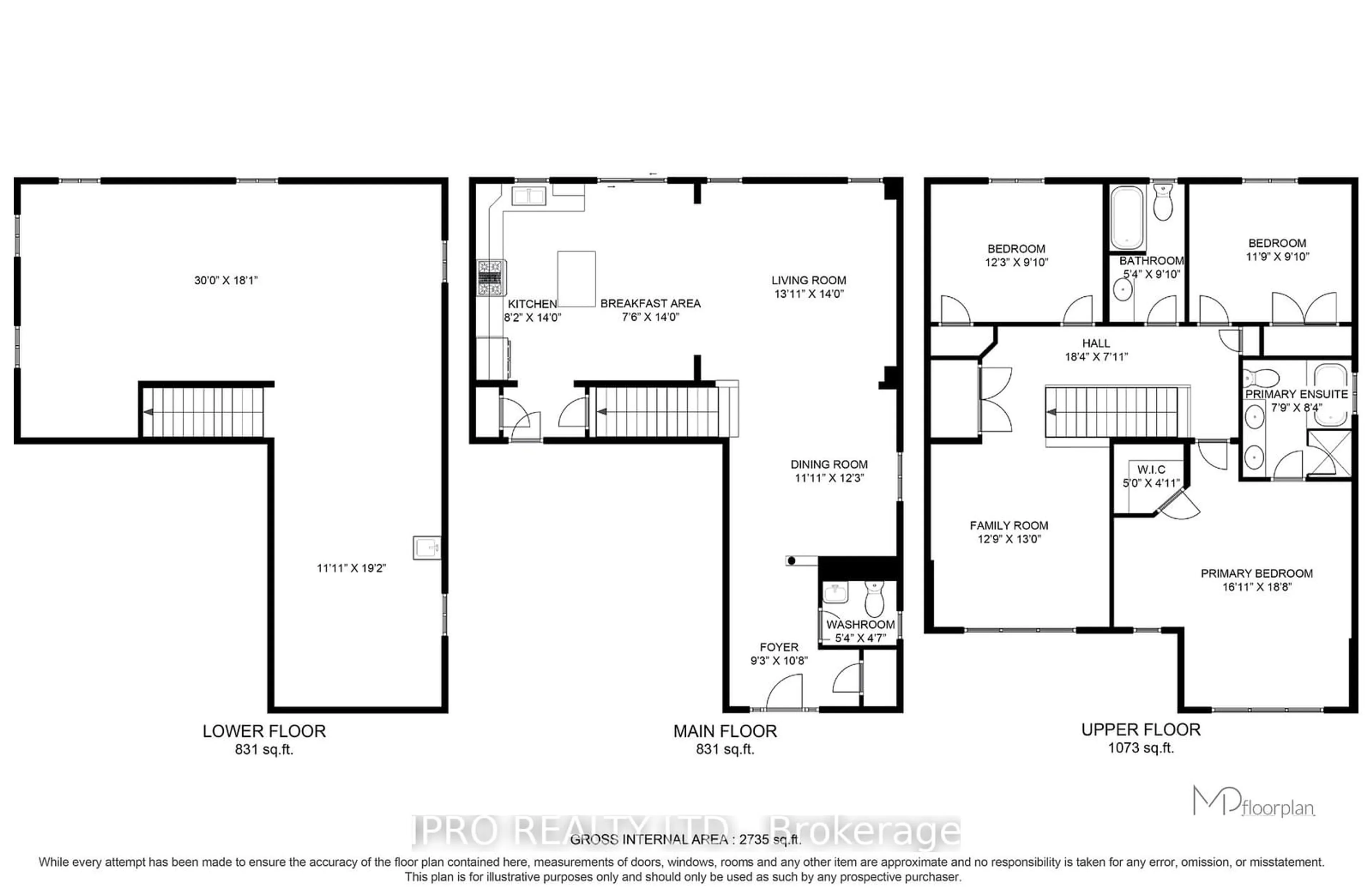 Floor plan for 762 Grand Ridge Ave, Oshawa Ontario L1K 0E2