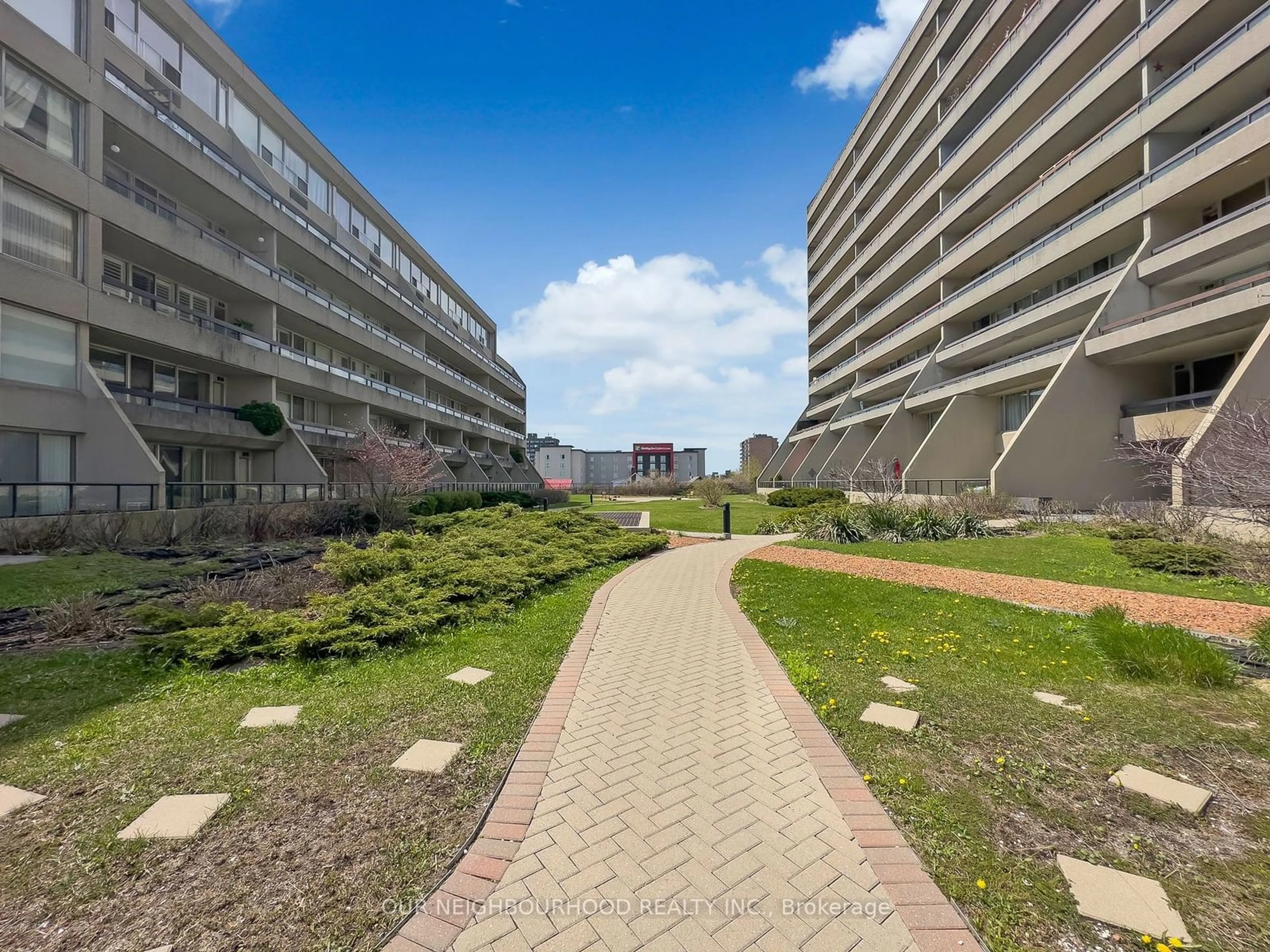 A pic from exterior of the house or condo, the street view for 50 Richmond St #419, Oshawa Ontario L1G 7C7