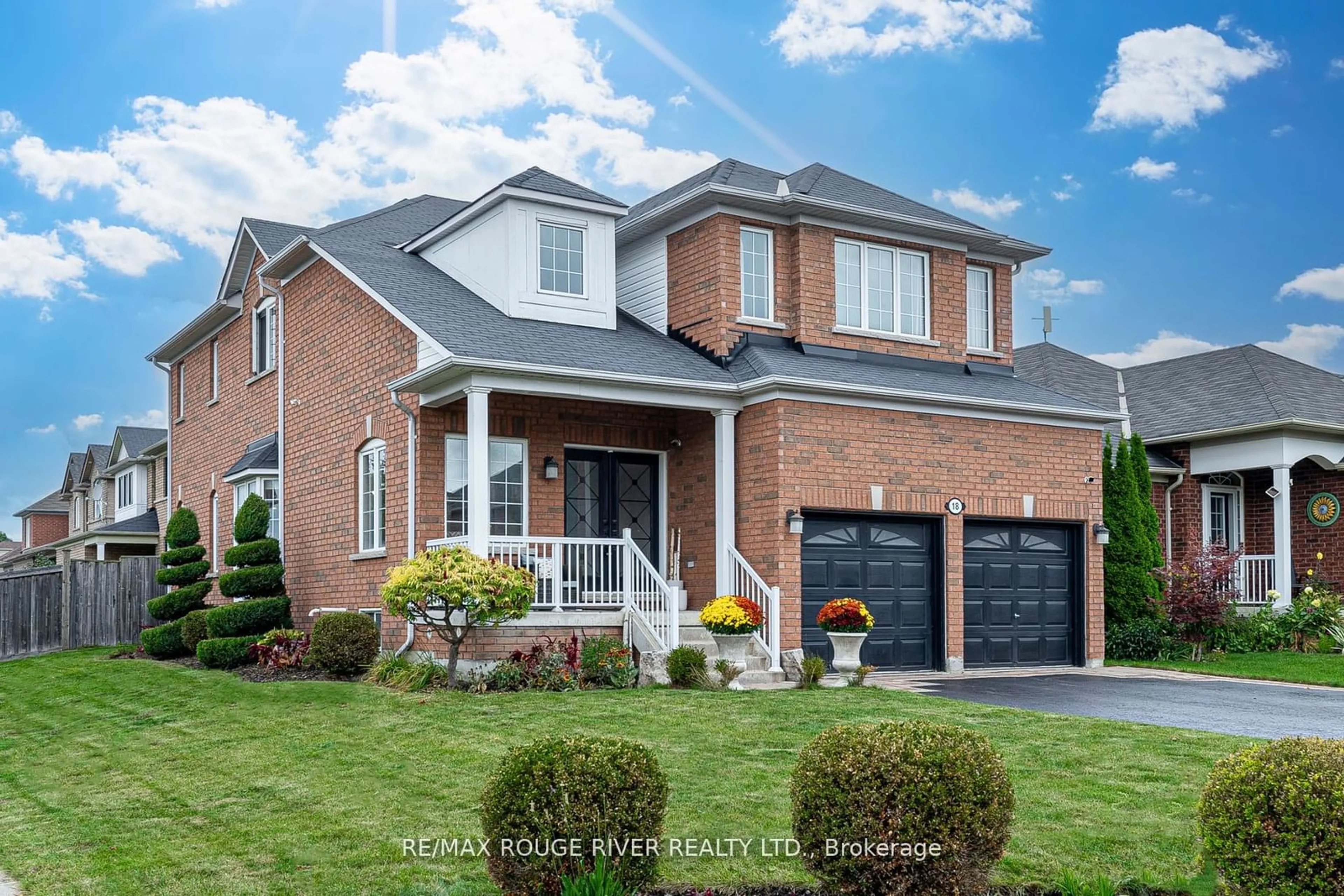 Home with brick exterior material for 18 Harkness Dr, Whitby Ontario L1R 0C3