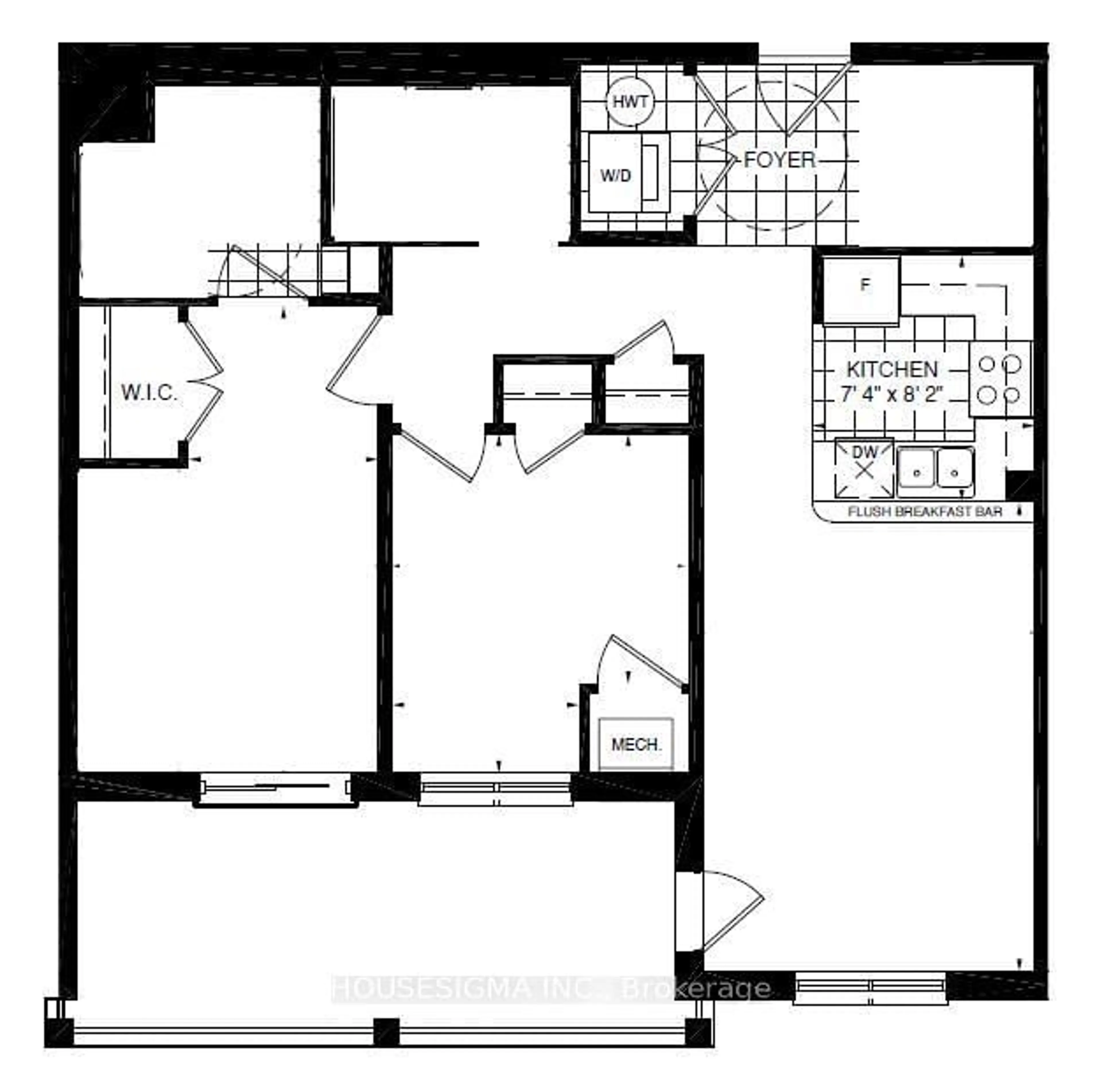 Floor plan for 65 Shipway Ave #110, Clarington Ontario L1B 0W2