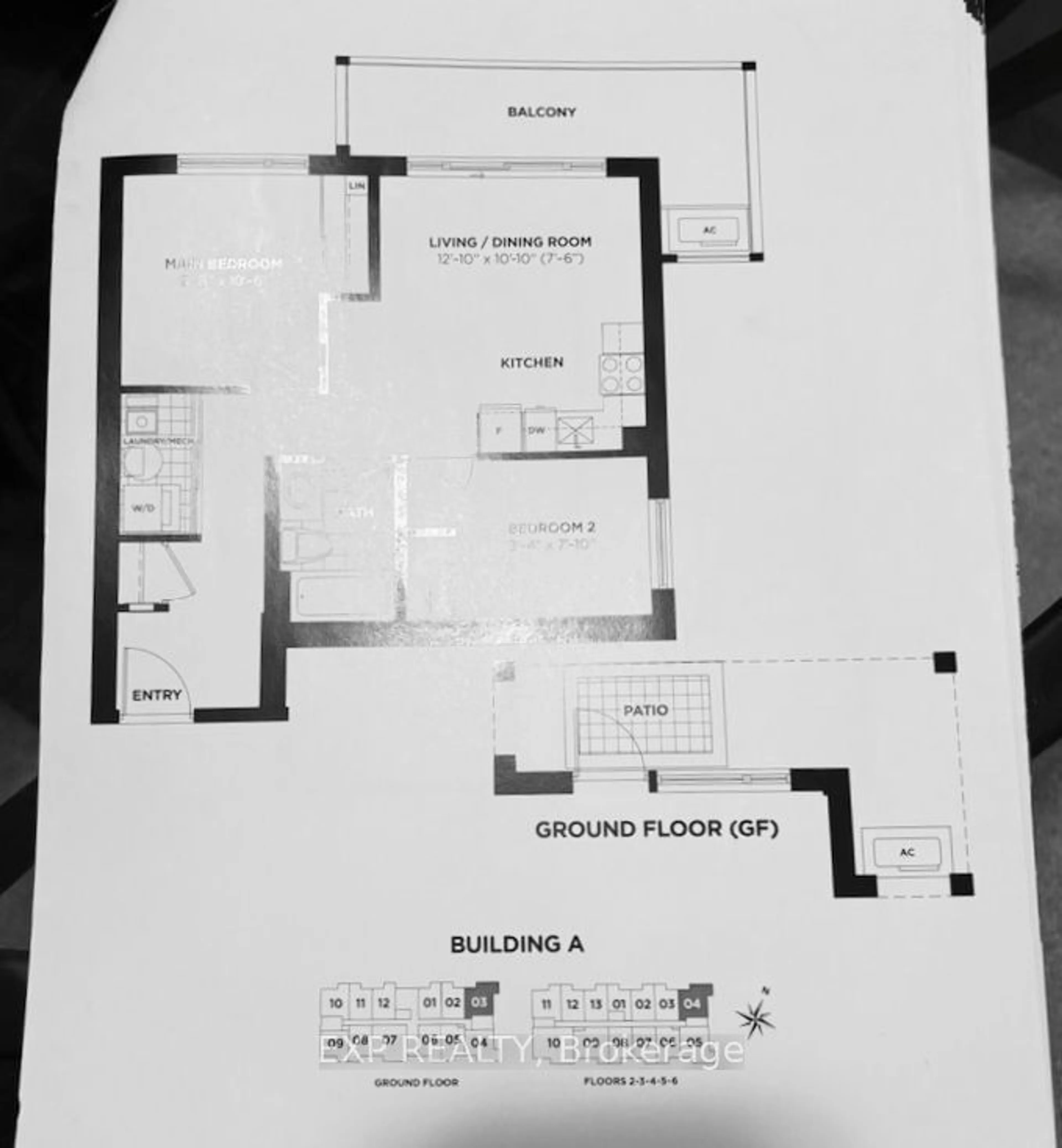 Floor plan for 5155 Sheppard Ave #103, Toronto Ontario M1B 0C8