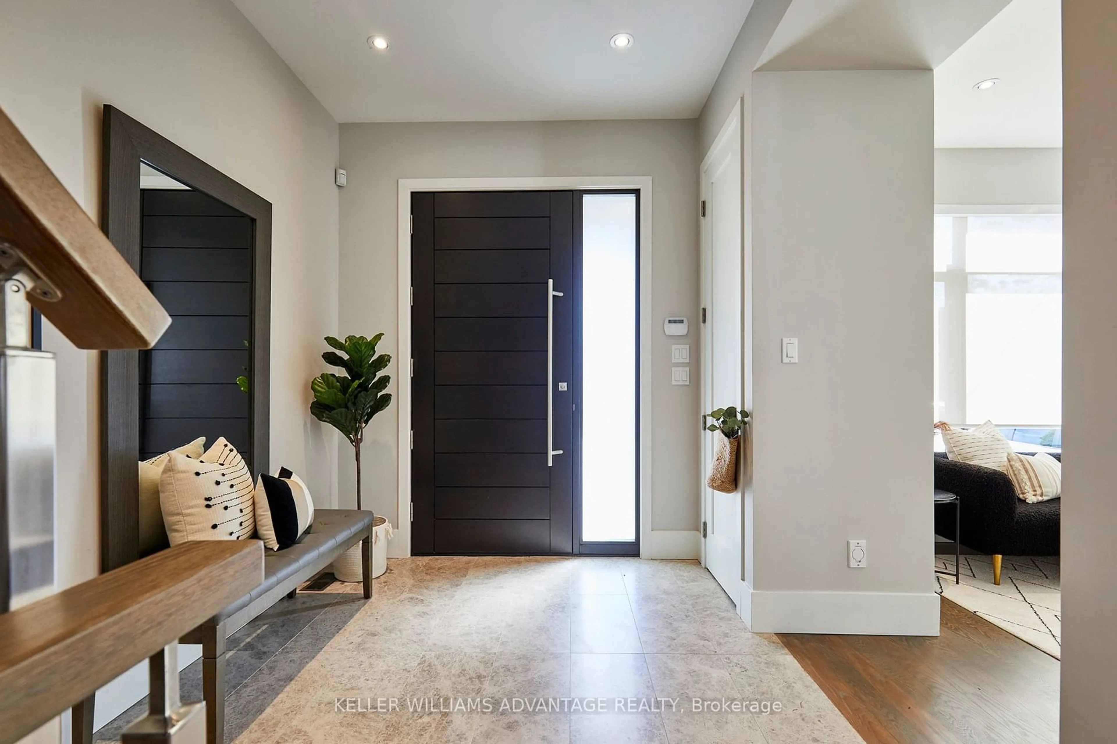 Indoor entryway, wood floors for 18 Coxwell Blvd, Toronto Ontario M4C 3G7