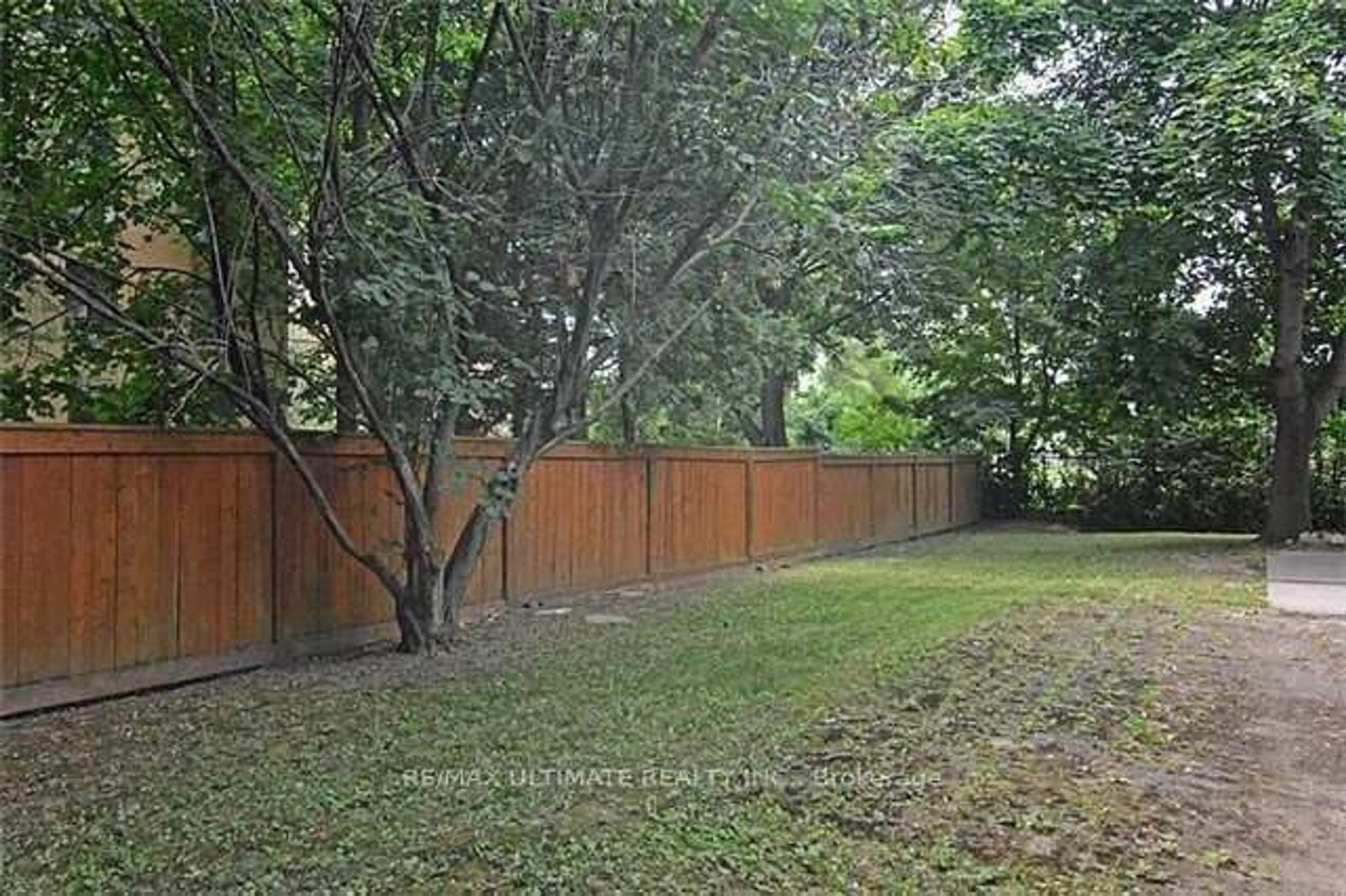 Patio, the fenced backyard for 71-73 Grace St, Toronto Ontario M1J 2M6